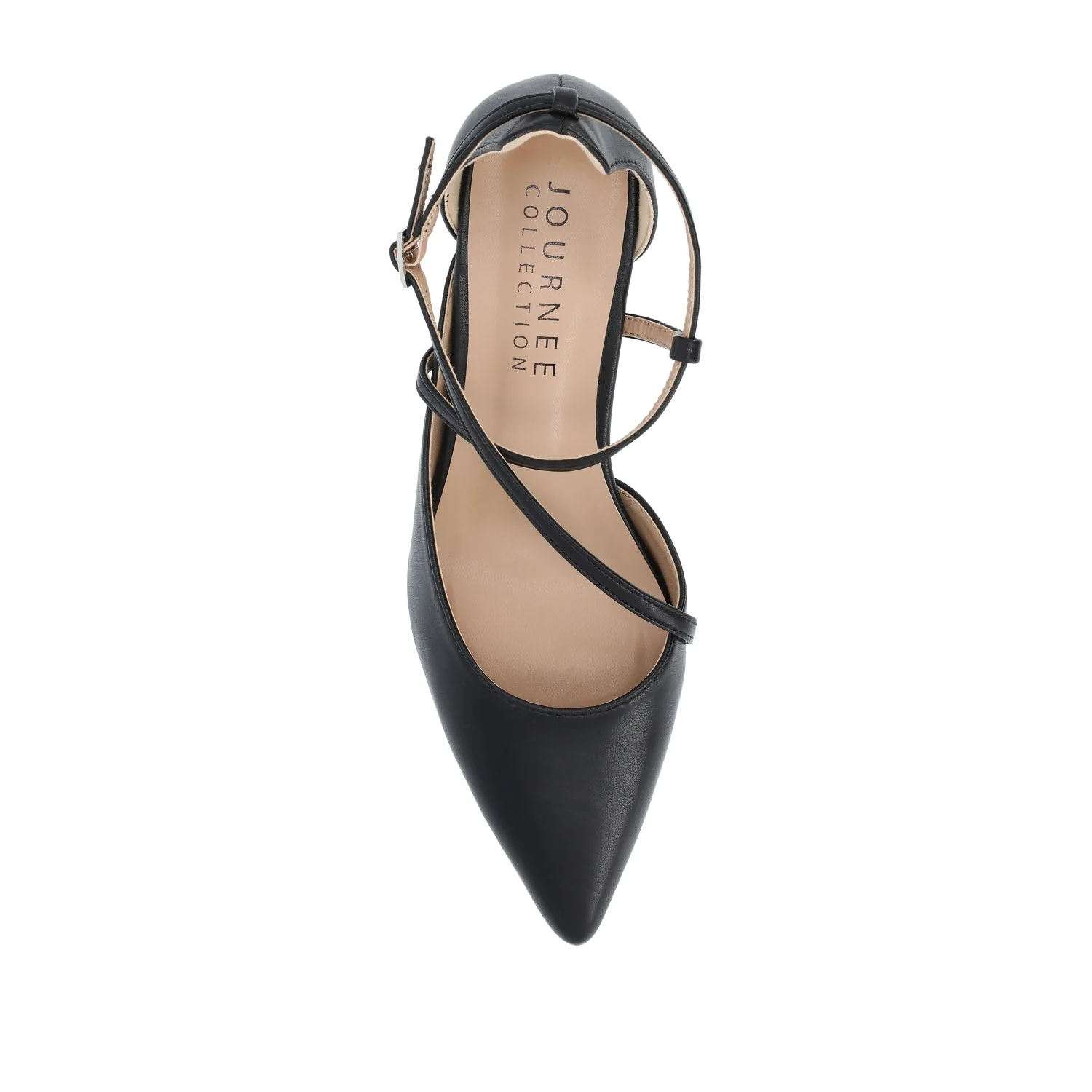 GALVINN LOW BLOCK HEELS IN WIDE - Black PU - Image 6