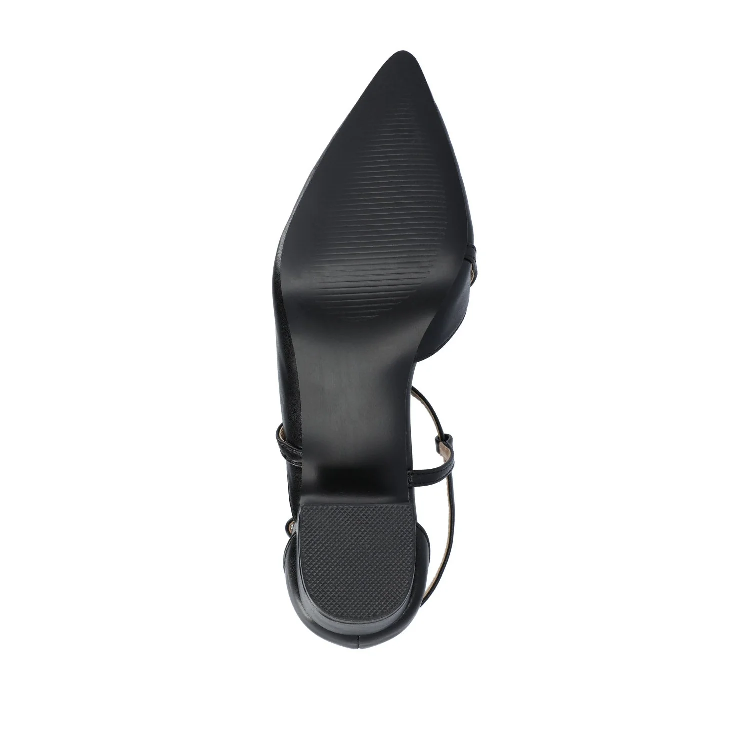GALVINN LOW BLOCK HEELS IN WIDE - Black PU - Image 8
