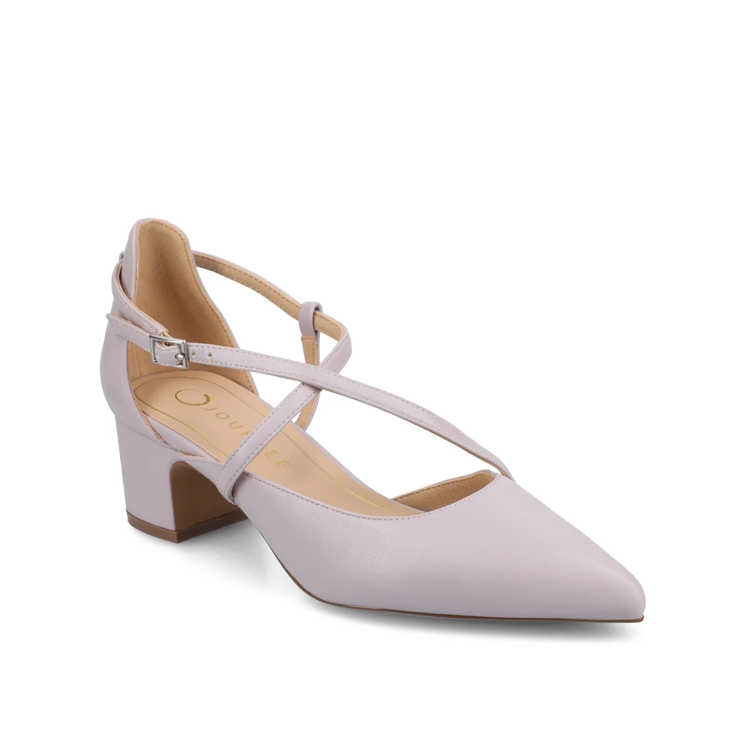 GALVINN LOW BLOCK HEELS IN WIDE - Lilac PU - Image 2