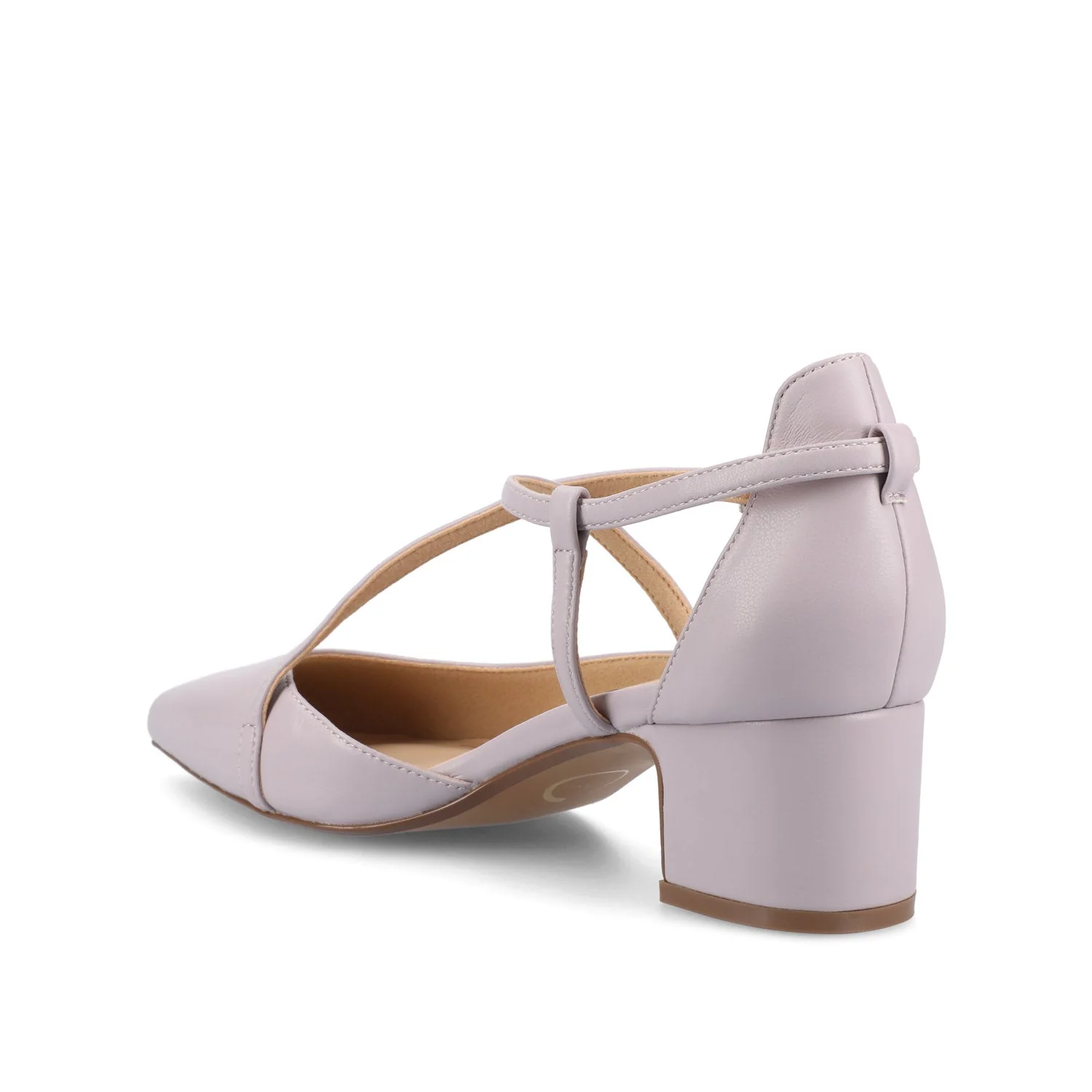 GALVINN LOW BLOCK HEELS IN WIDE - Lilac PU - Image 4