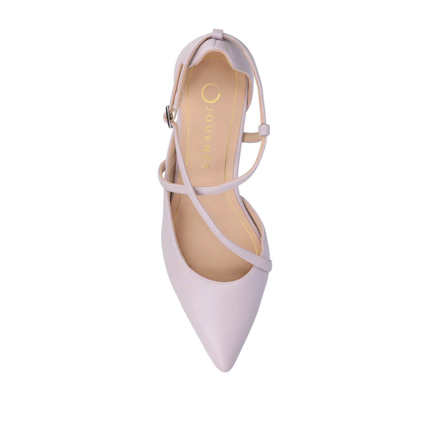 GALVINN LOW BLOCK HEELS IN WIDE - Lilac PU - Image 6
