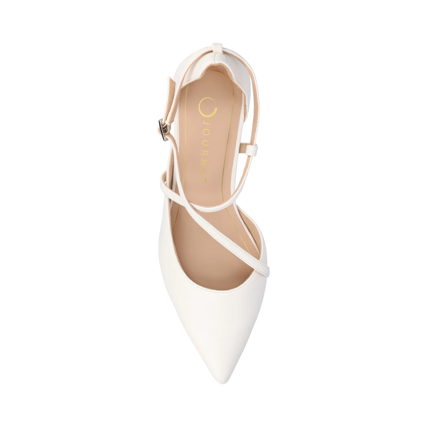 GALVINN LOW BLOCK HEELS IN WIDE - White - Image 4
