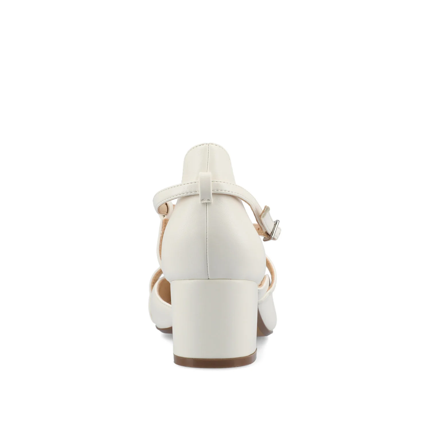 GALVINN LOW BLOCK HEELS IN WIDE - White - Image 6