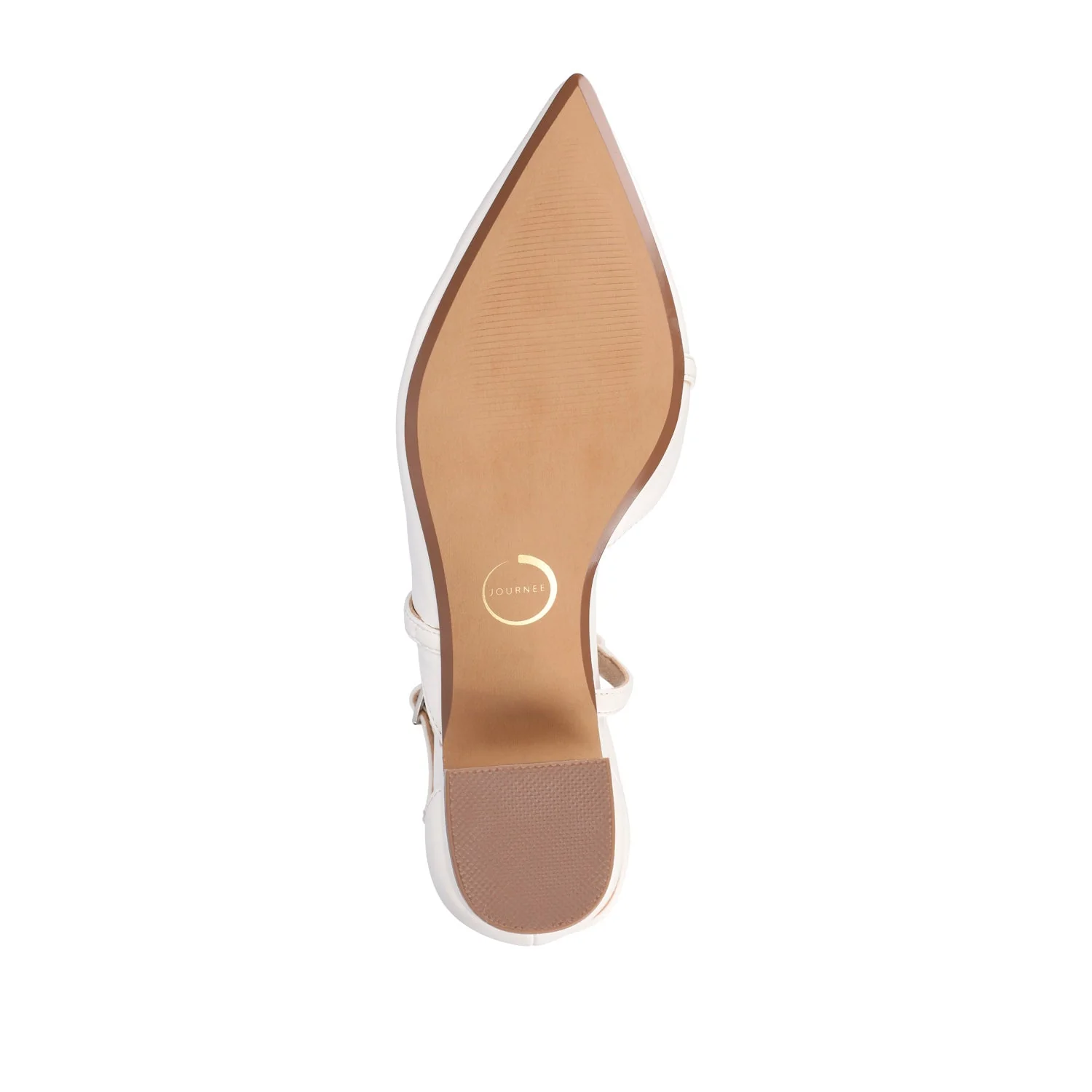 GALVINN LOW BLOCK HEELS IN VEGAN LEATHER - White PU - Image 8
