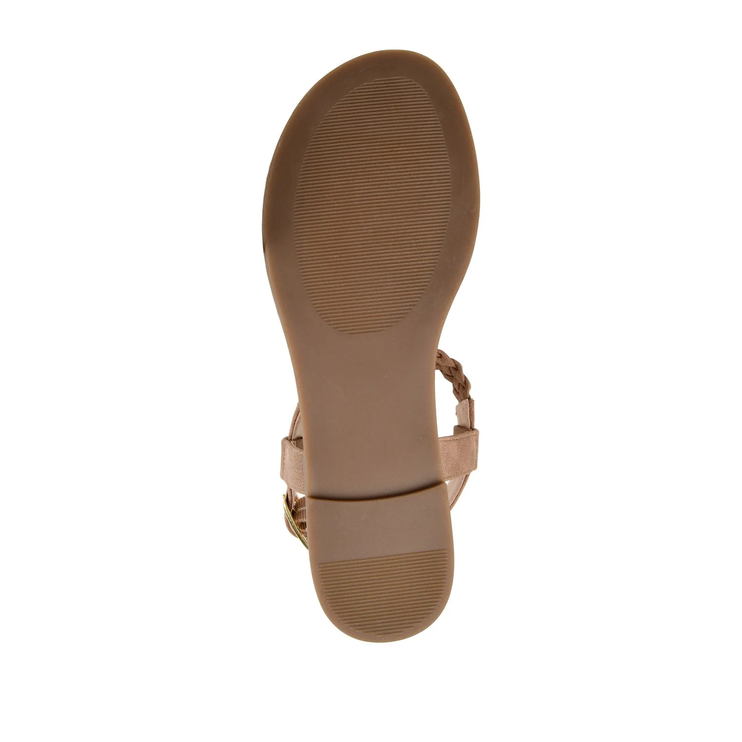 GENEVIVE T-STRAP SANDALS IN VEGAN LEATHER - Brown - Image 8