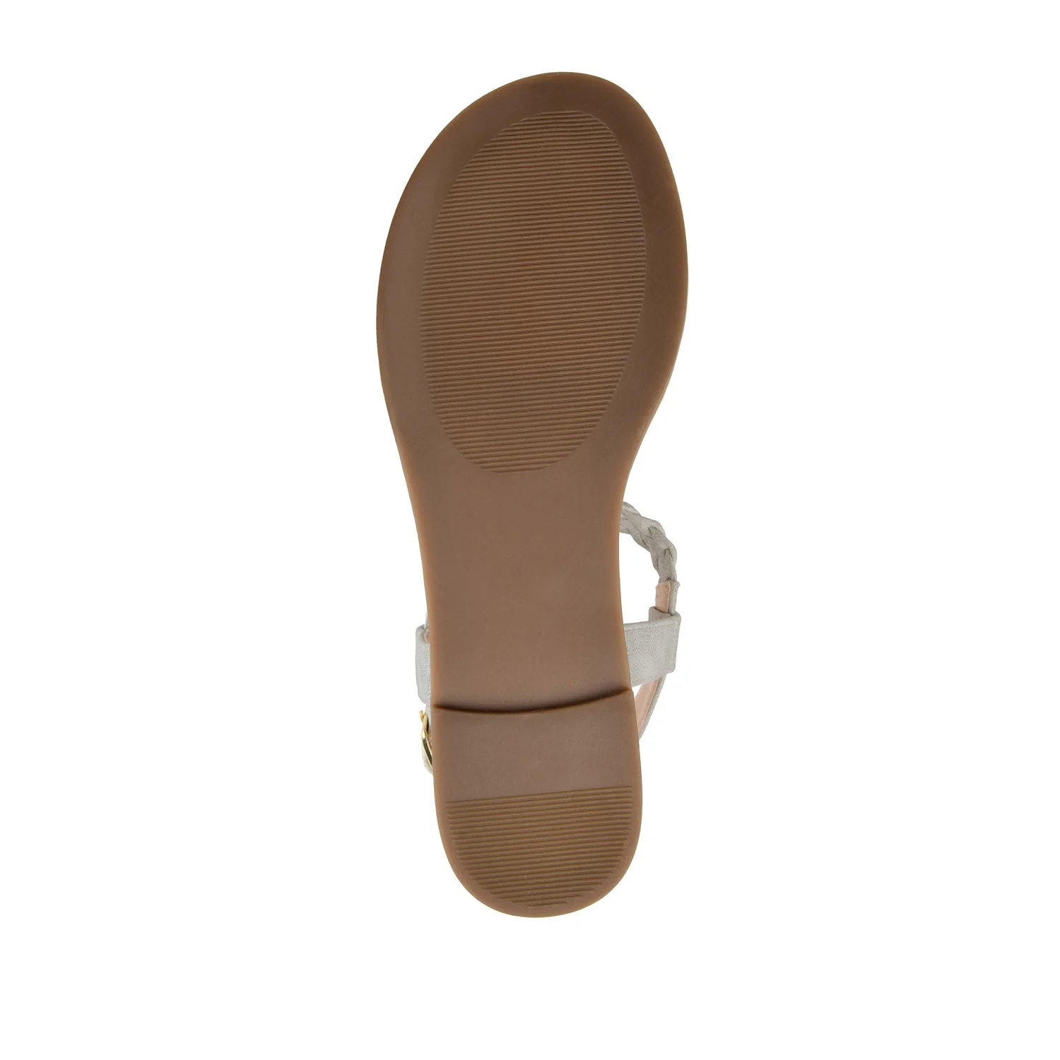 GENEVIVE T-STRAP SANDALS IN VEGAN LEATHER - Grey - Image 8