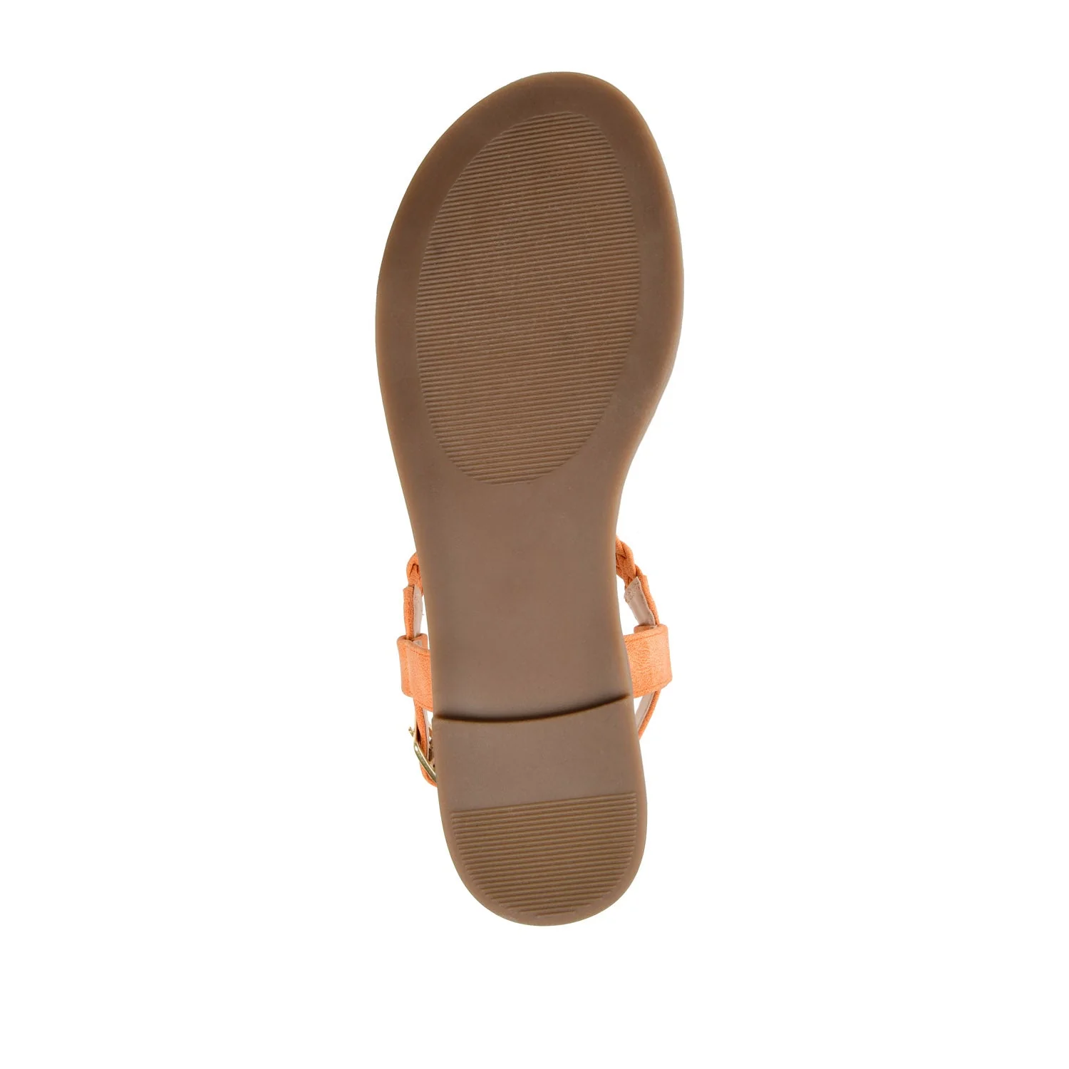 GENEVIVE T-STRAP SANDALS IN VEGAN LEATHER - Orange - Image 8