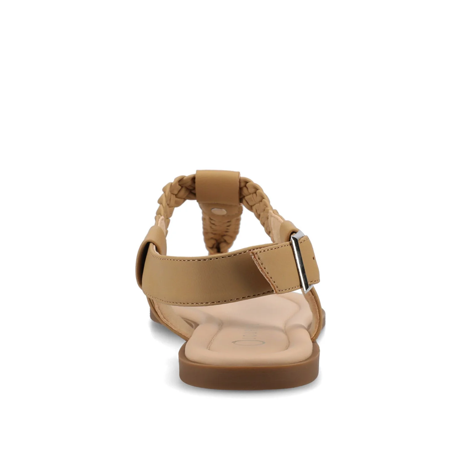 GENEVIVE T-STRAP SANDALS IN VEGAN LEATHER - Tan - Image 7