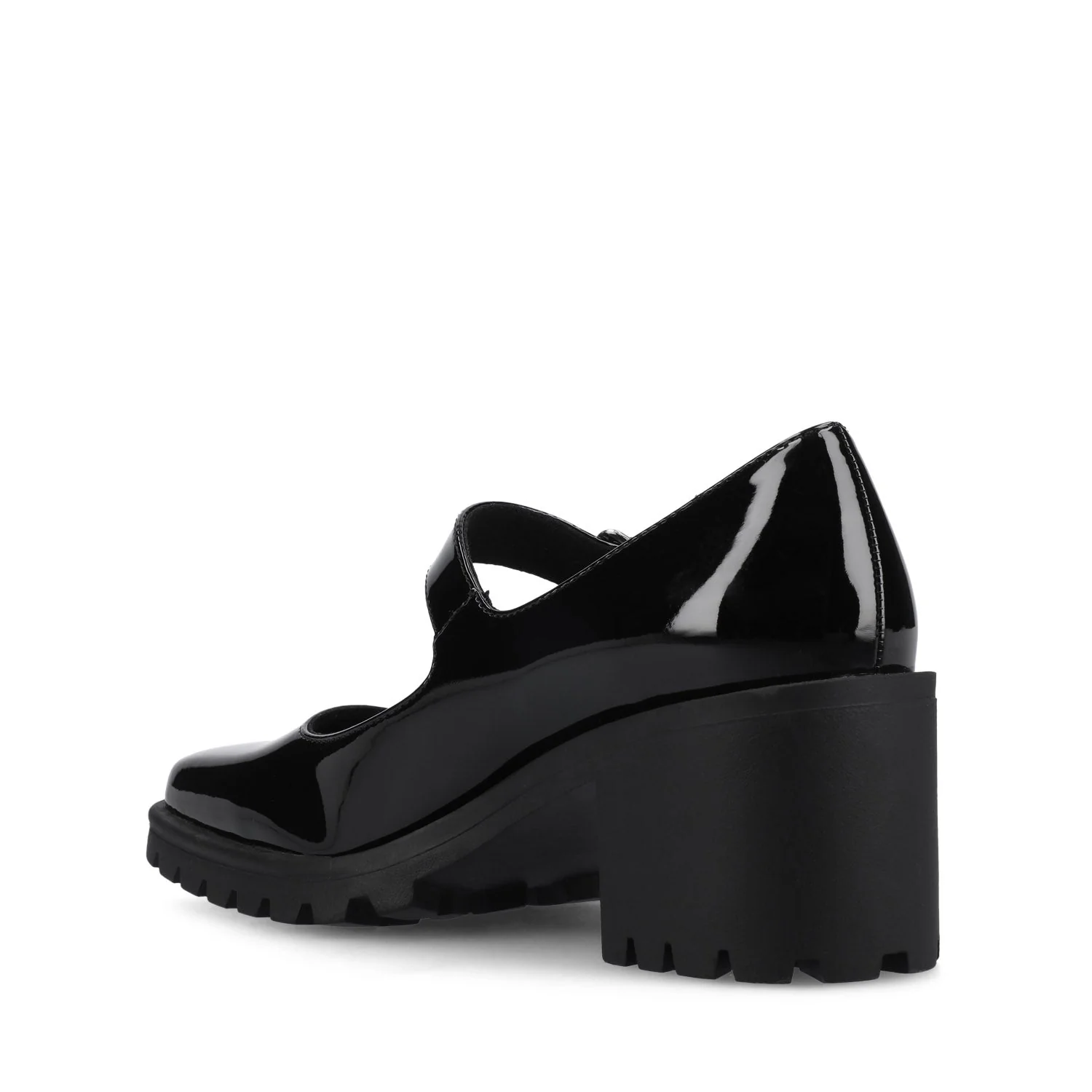 GLADYS MARY JANE HEELS IN VEGAN LEATHER - Black Patent - Image 3
