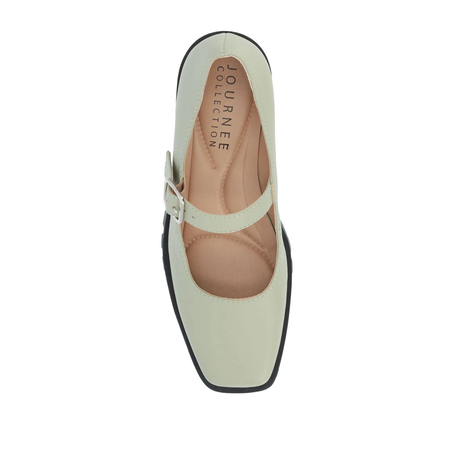 GLADYS MARY JANE HEELS IN VEGAN LEATHER - Green PU - Image 7