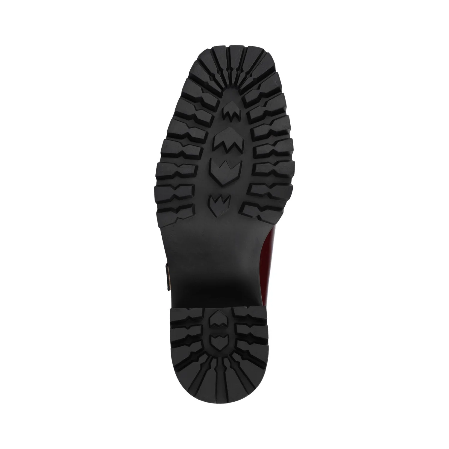 GLADYS MARY JANE HEELS IN VEGAN LEATHER - Oxblood Nubuck - Image 5