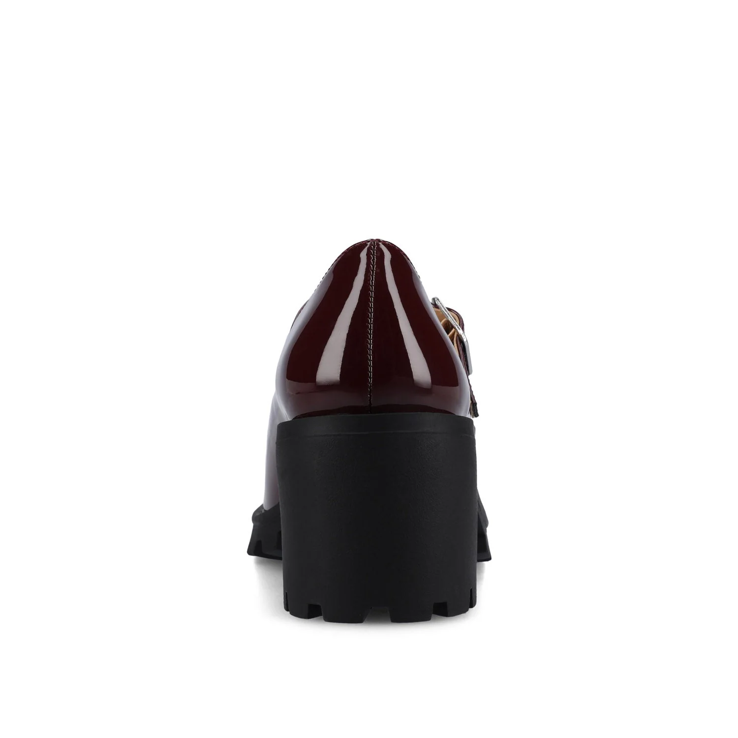 GLADYS MARY JANE HEELS IN VEGAN LEATHER - Oxblood Nubuck - Image 6