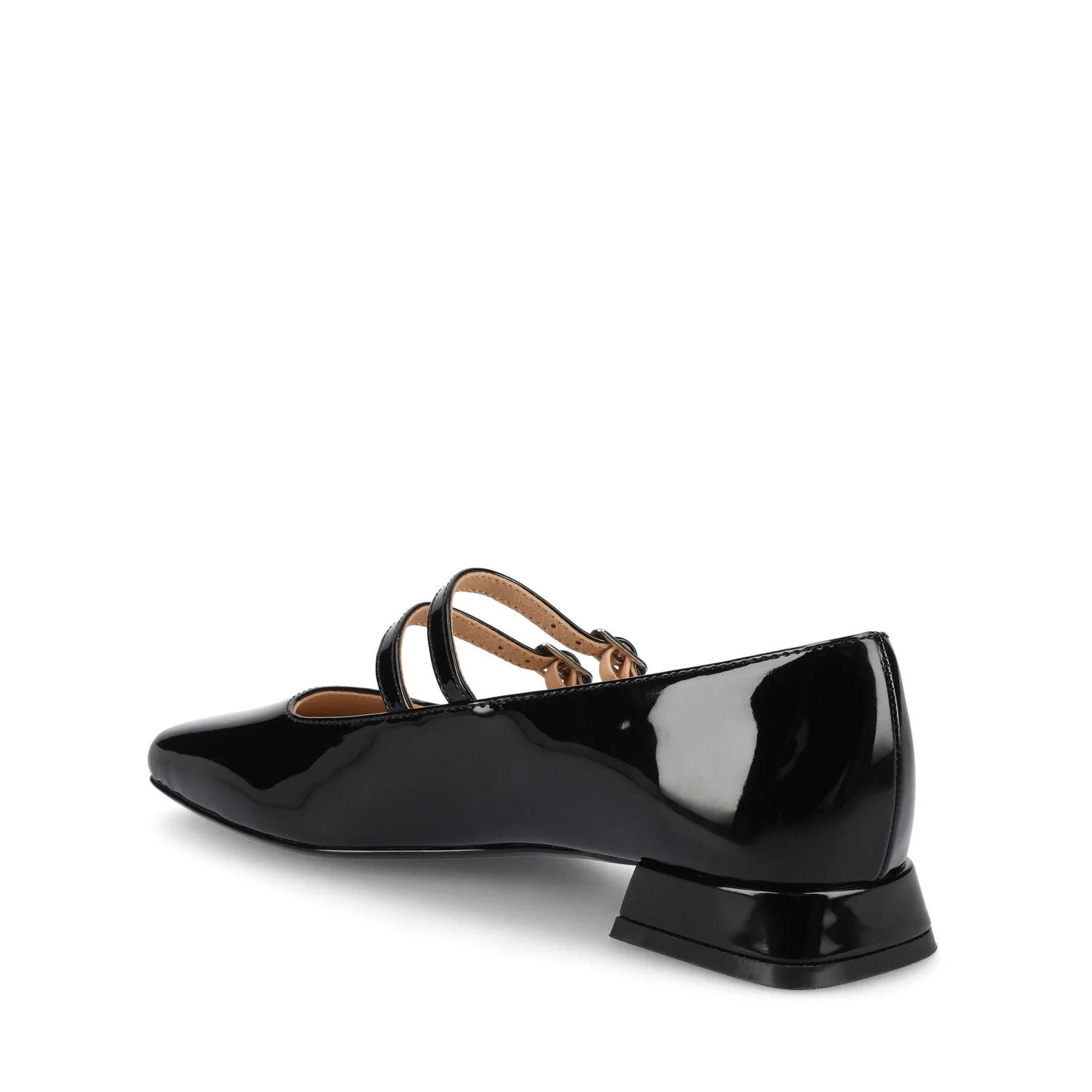 GREDAH MARY JANE FLATS IN VEGAN LEATHER - Black Patent - Image 4