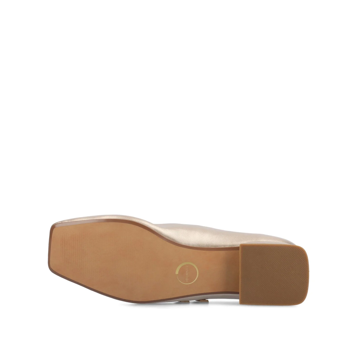 GREDAH MARY JANE DRESS FLATS IN WIDE - Champagne PU - Image 5