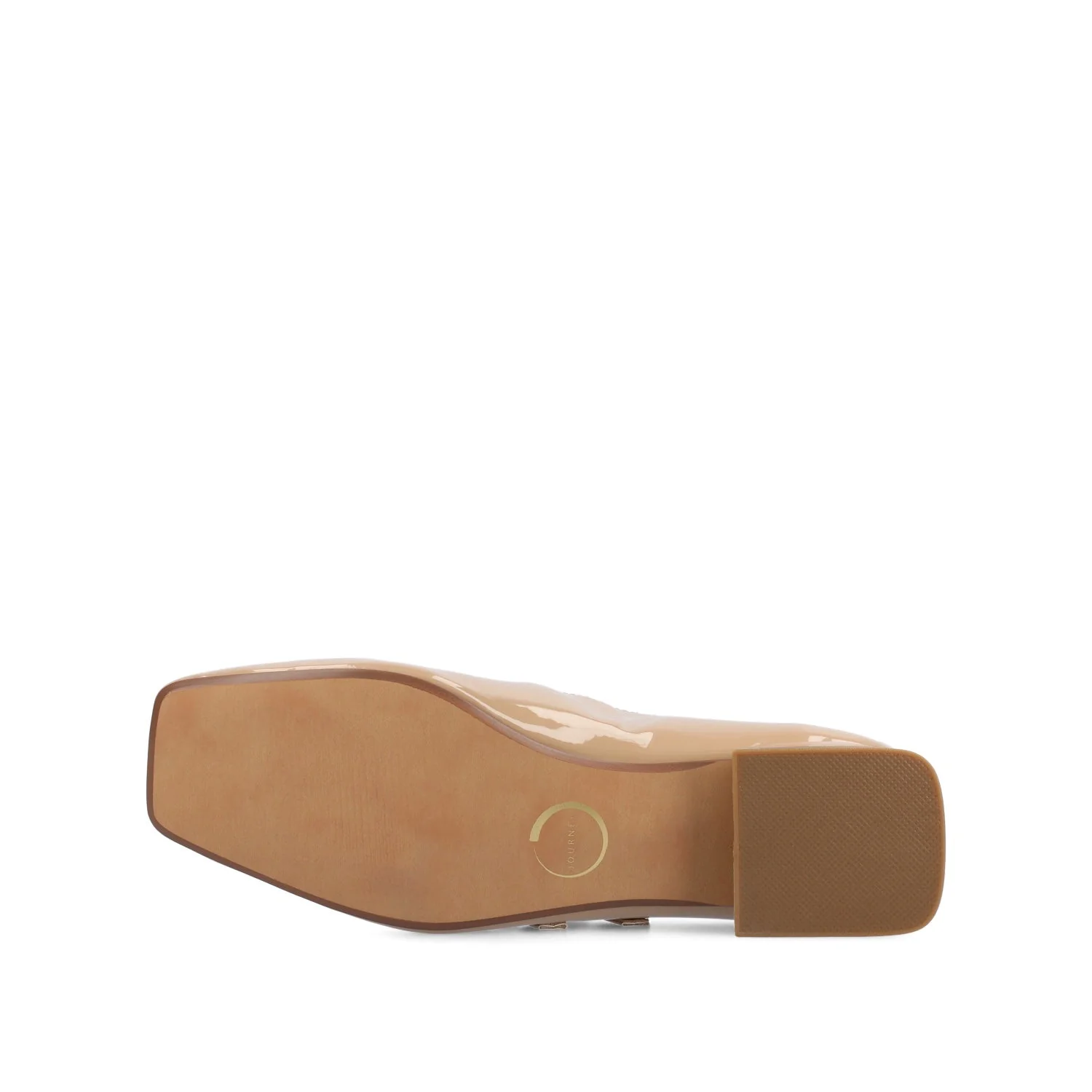 GREDAH MARY JANE DRESS FLATS IN WIDE - Nude Patent - Image 5