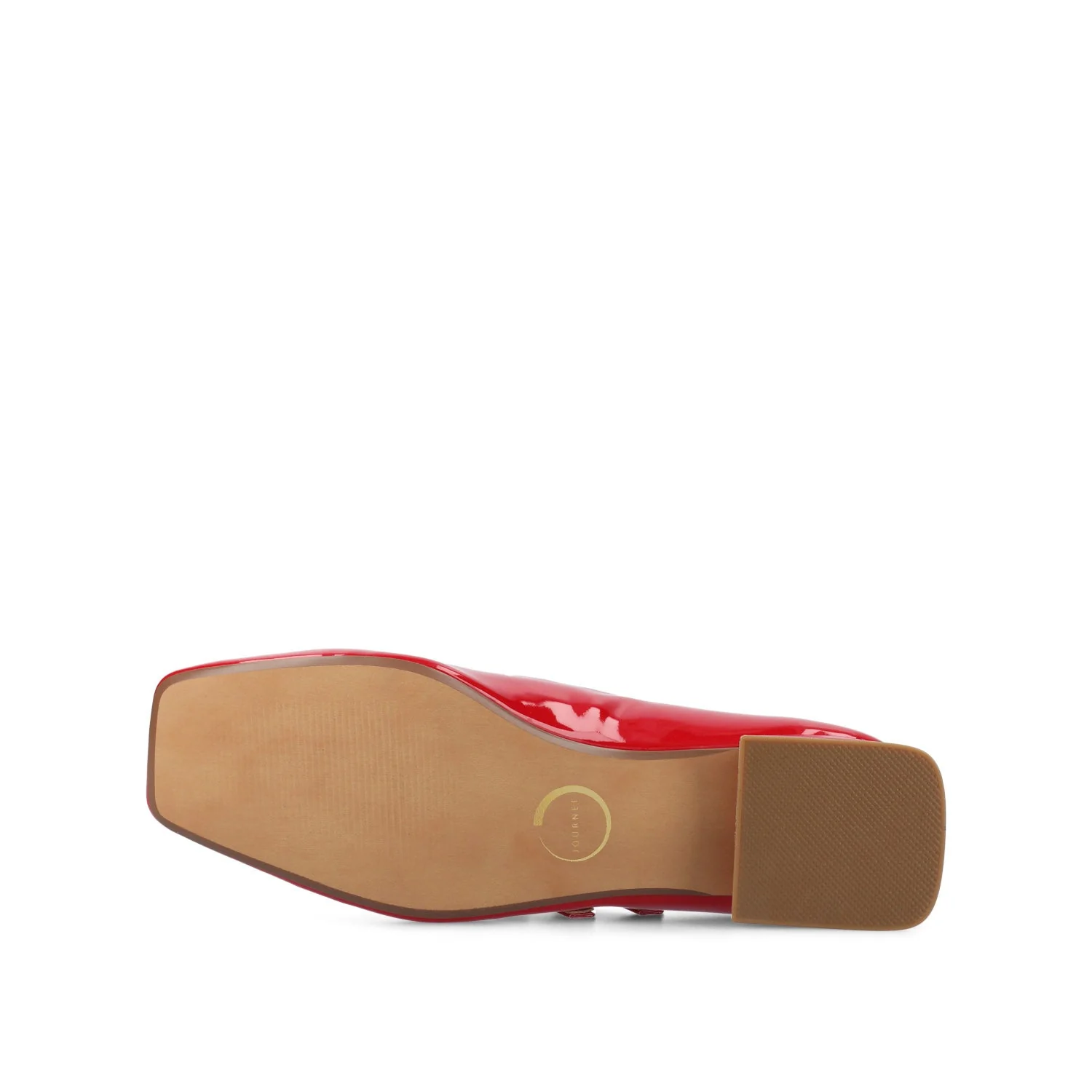 GREDAH MARY JANE DRESS FLATS IN WIDE - Red Patent - Image 6