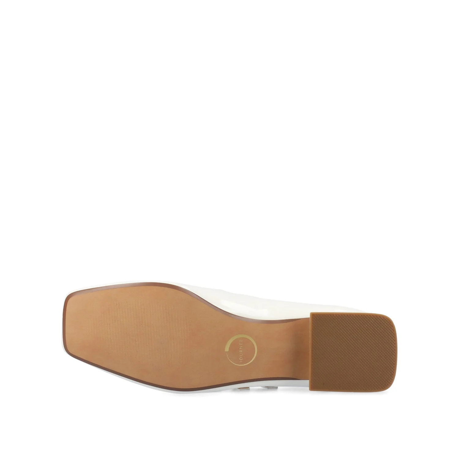 GREDAH MARY JANE FLATS IN VEGAN LEATHER - White Patent - Image 5