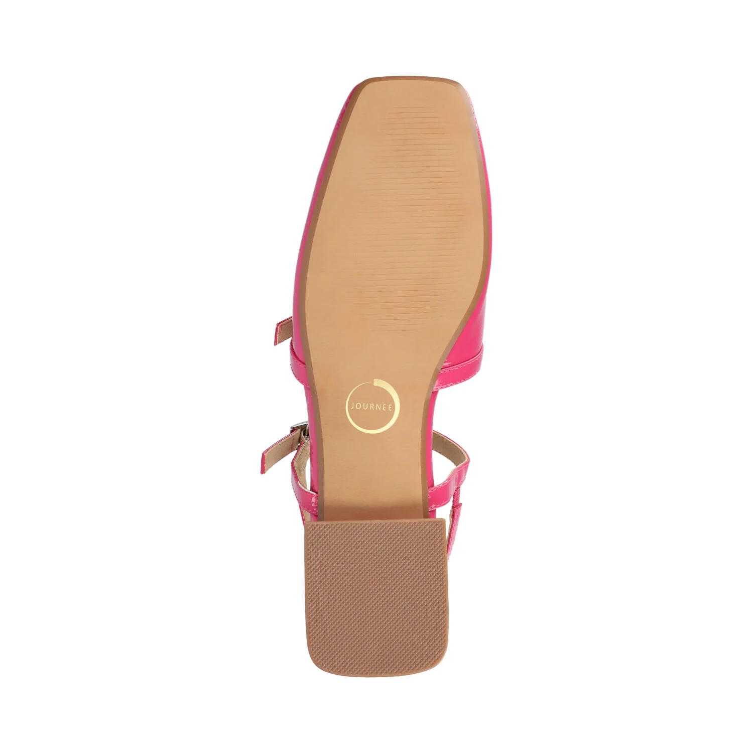 GRETCHENN HEELED FLATS IN PATENT IN WIDE - Hot Pink/Patent - Image 5