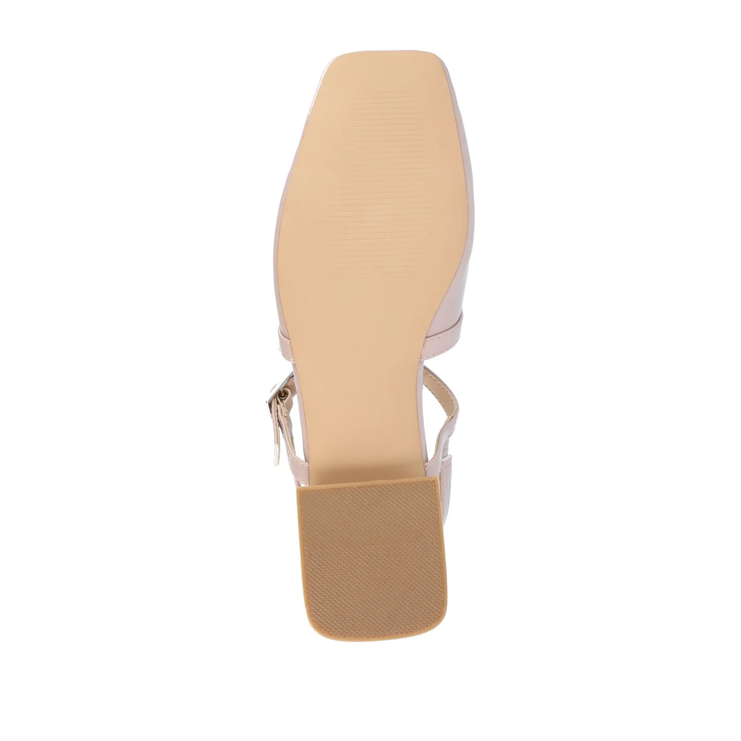 GRETCHENN HEELED FLATS IN PATENT IN WIDE - Blush - Image 8