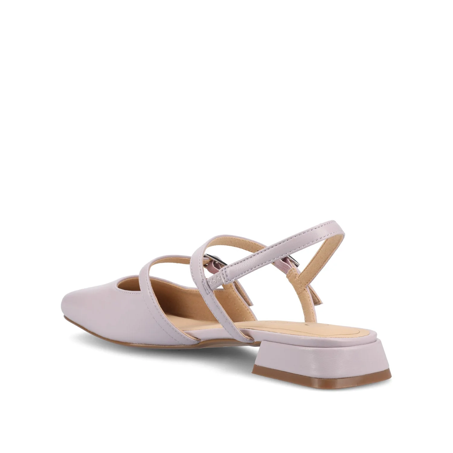 GRETCHENN HEELED FLATS IN VEGAN LEATHER - Lilac PU - Image 4