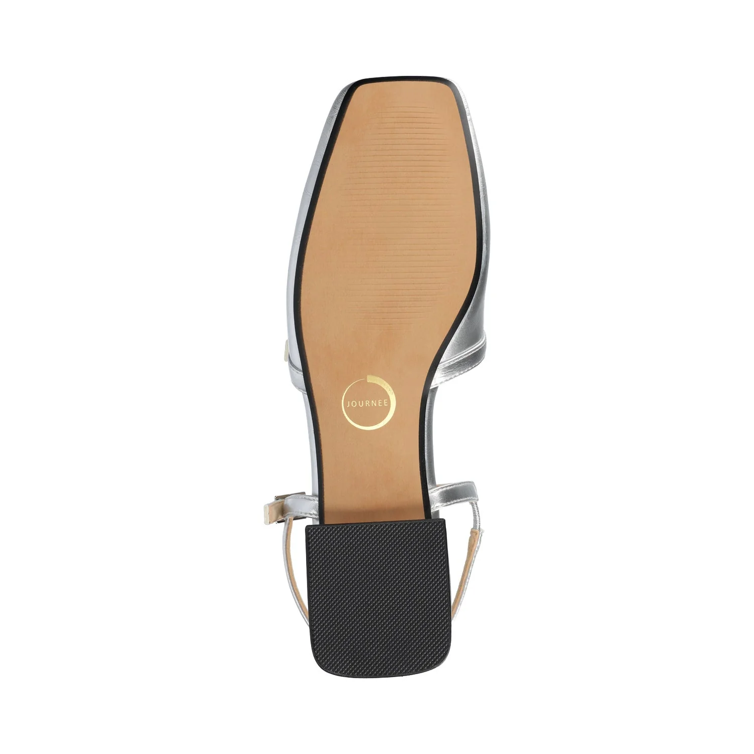 GRETCHENN HEELED FLATS IN VEGAN LEATHER - Silver - Image 5