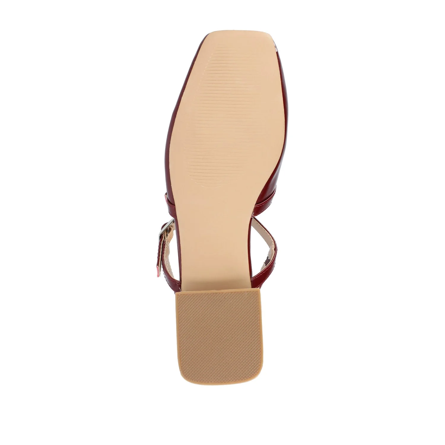 GRETCHENN HEELED FLATS IN PATENT - Wine - Image 9