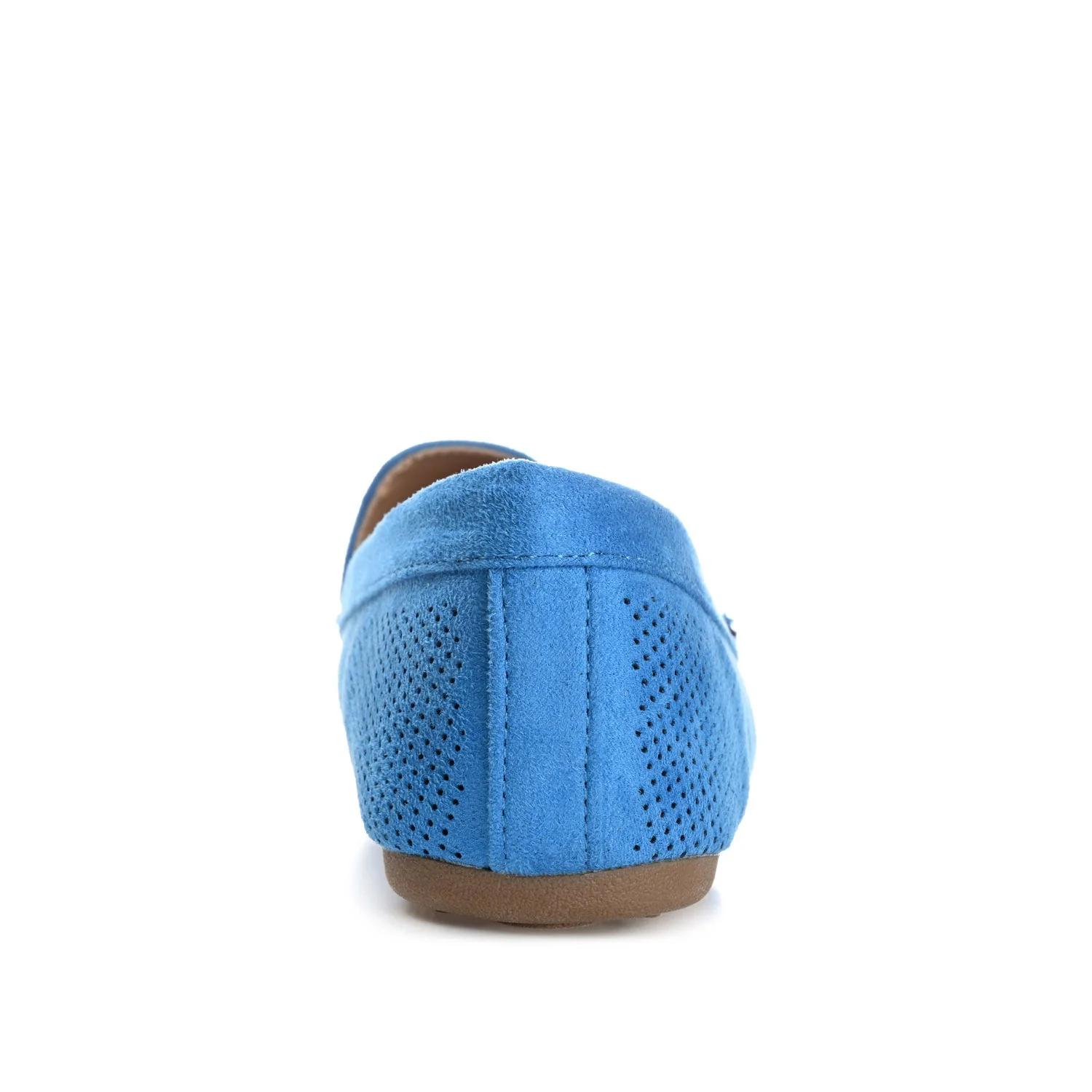 HALSEY MOC TOE LOAFER FLATS IN WIDE - Blue - Image 7