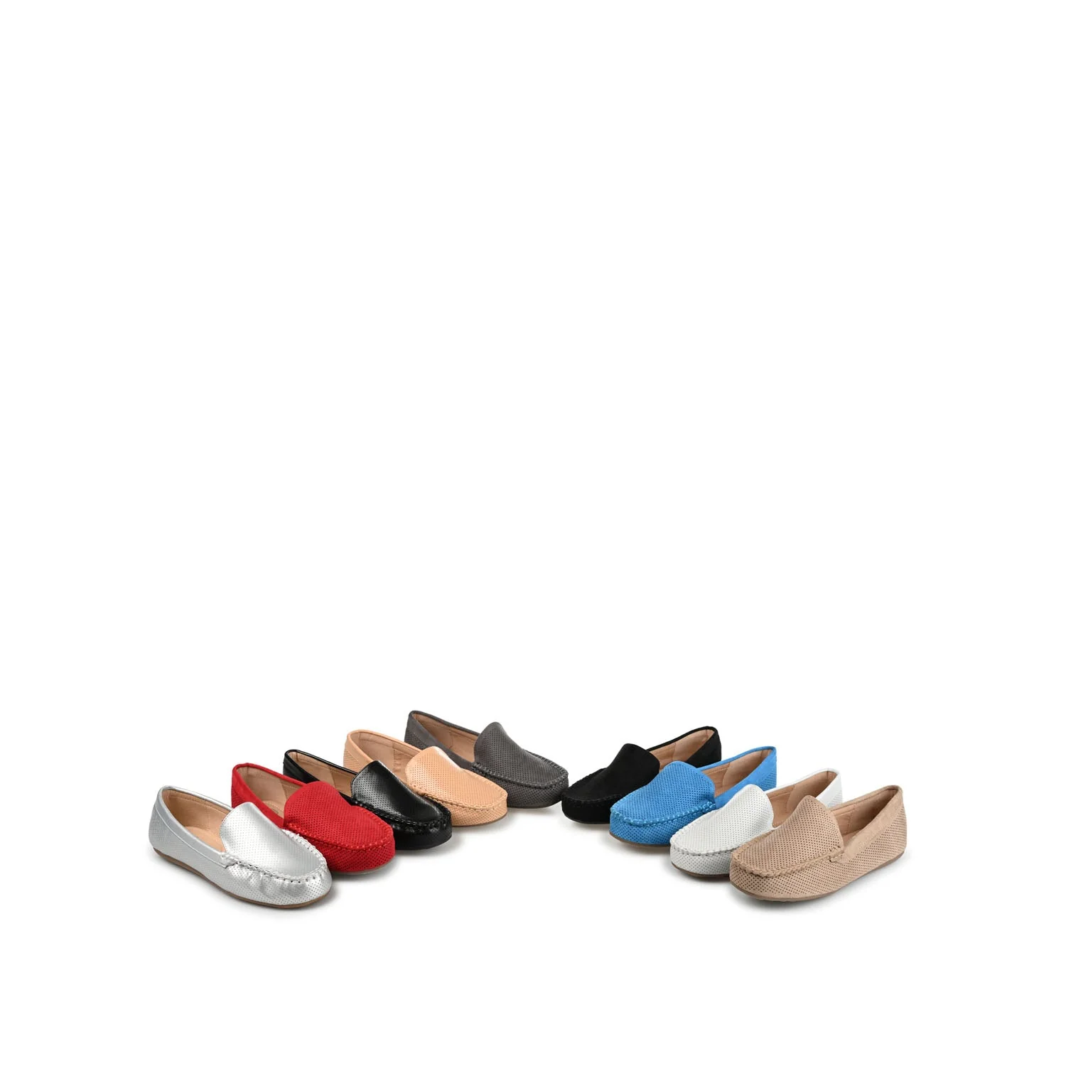 HALSEY MOC TOE LOAFER FLATS IN WIDE - Silver - Image 11