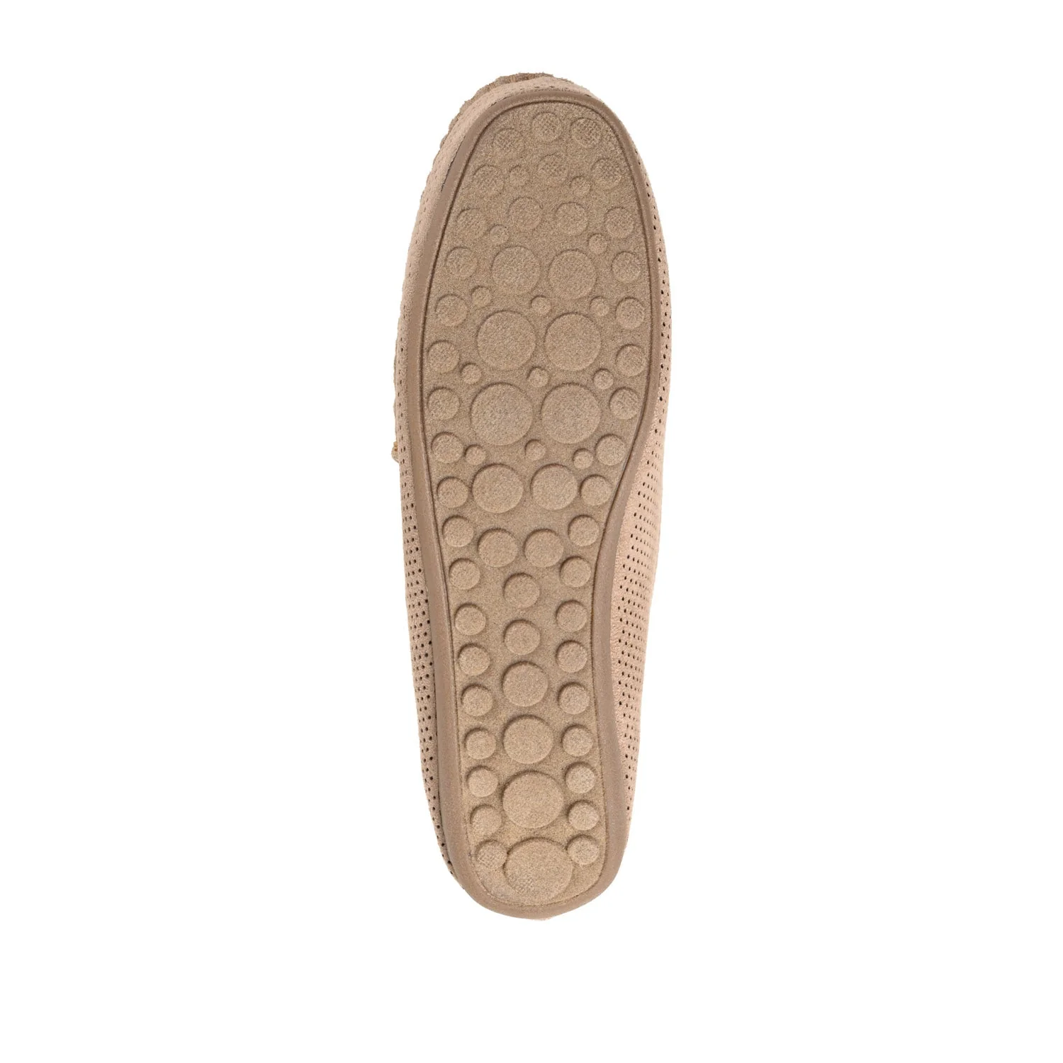 HALSEY MOC TOE LOAFER FLATS IN WIDE - Taupe - Image 8
