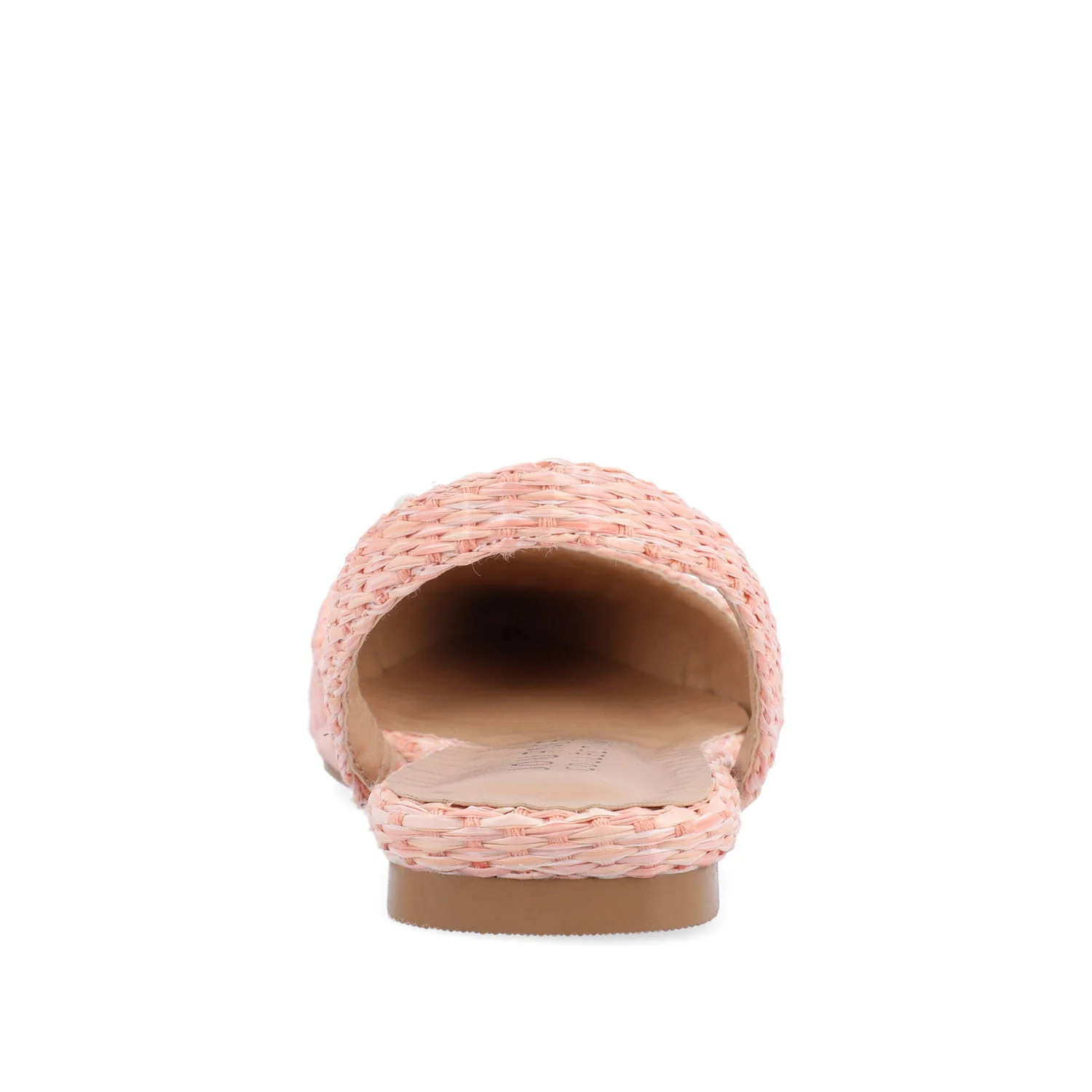 HANNAE SLINGBACK FLATS IN WIDE - Pink Faux Raffia - Image 7