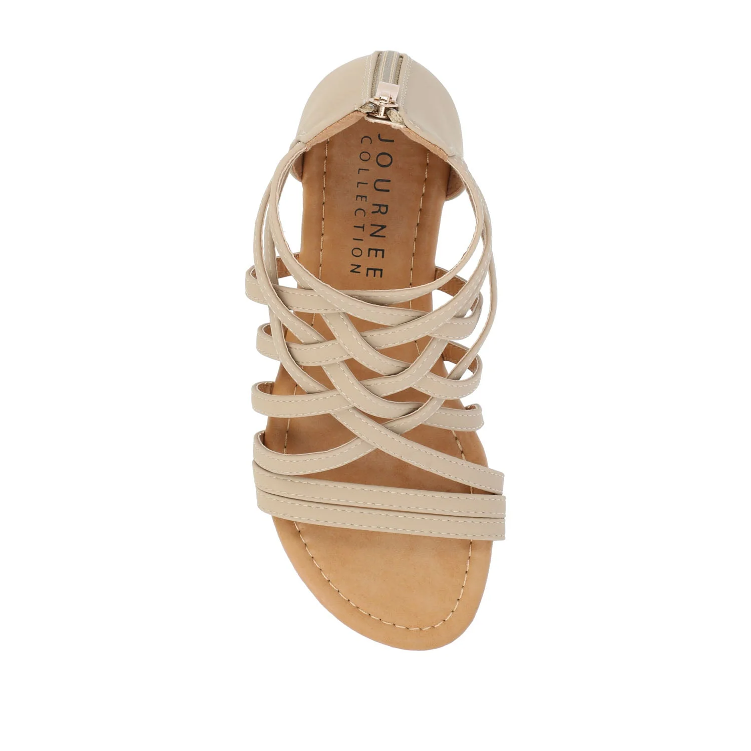 HANNI GLADIATOR SANDALS IN VEGAN LEATHER - Nude PU - Image 6