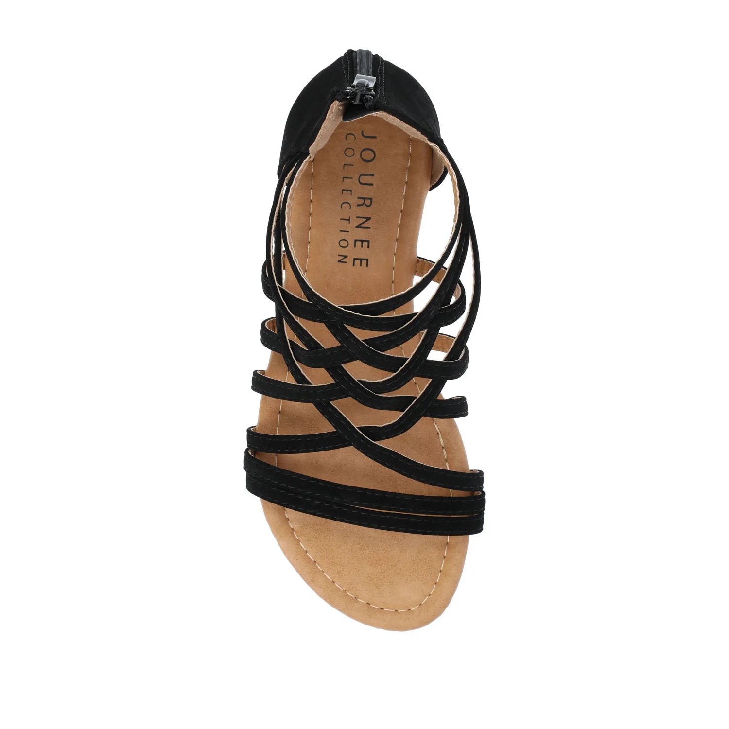 HANNI GLADIATOR SANDALS IN WIDE - Black PU - Image 6