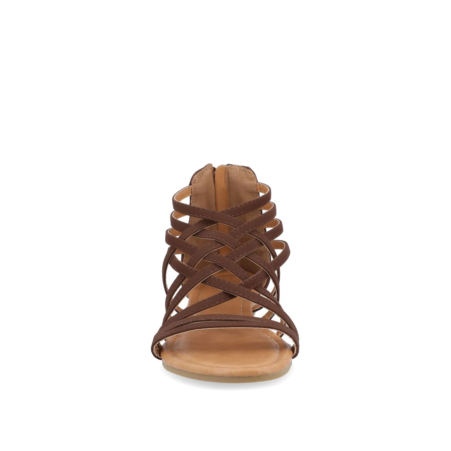 HANNI GLADIATOR SANDALS IN WIDE - Brown PU - Image 5