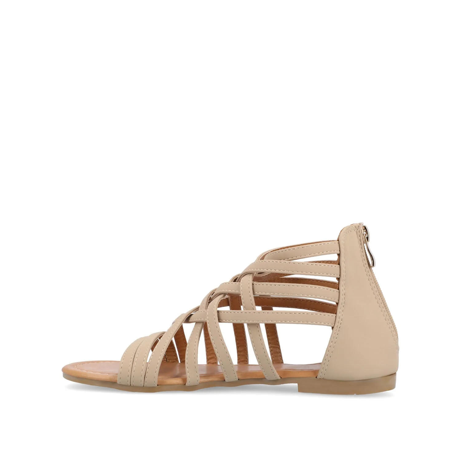 HANNI GLADIATOR SANDALS IN WIDE - Nude PU - Image 3