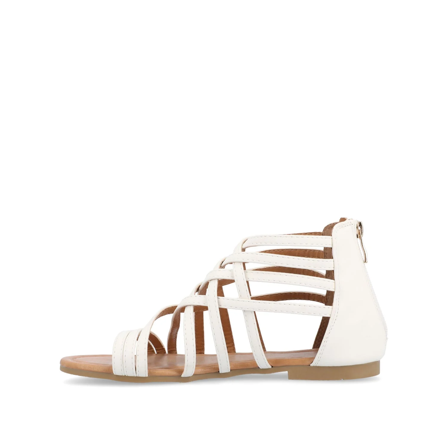 HANNI GLADIATOR SANDALS IN WIDE - White PU - Image 3