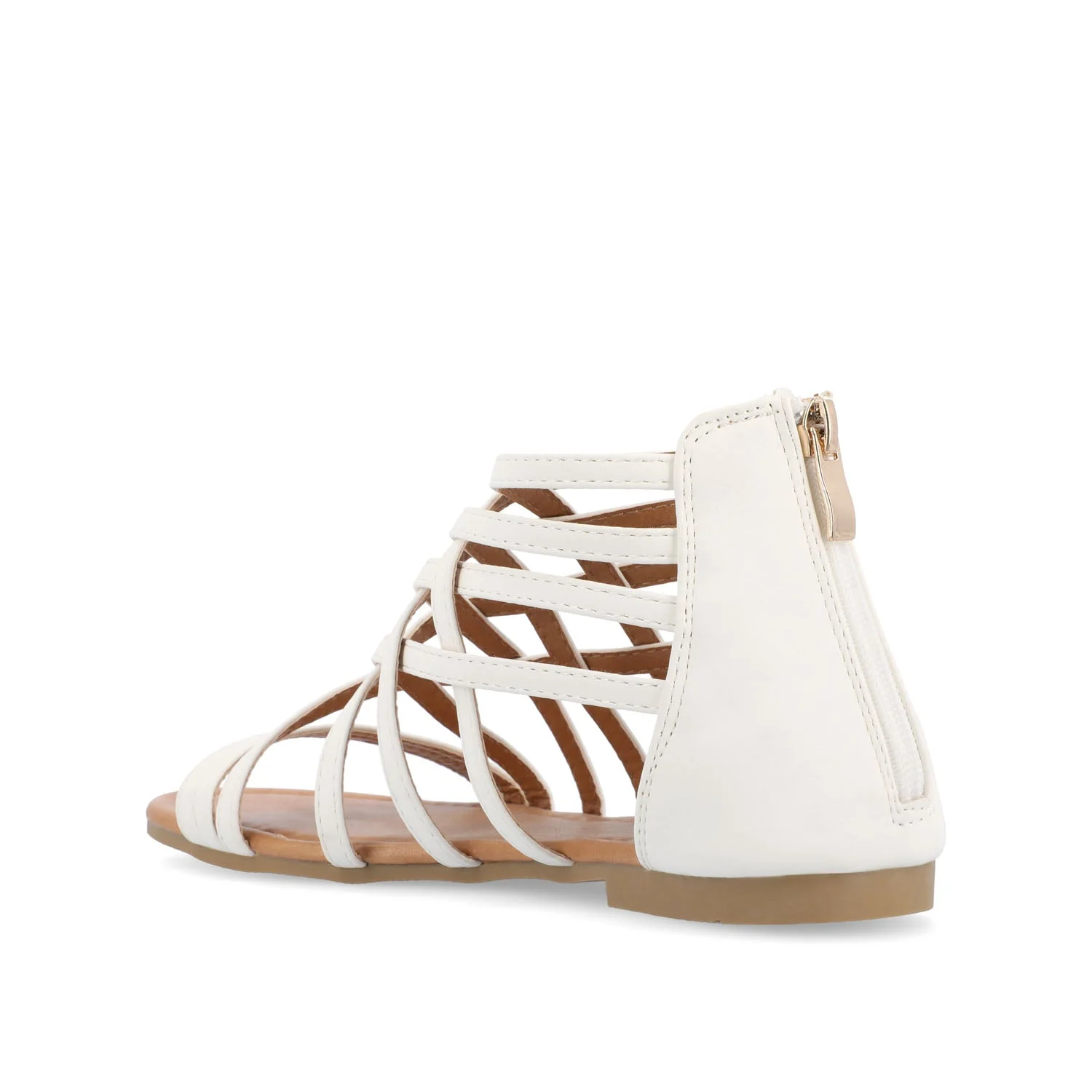 HANNI GLADIATOR SANDALS IN VEGAN LEATHER - White PU - Image 4