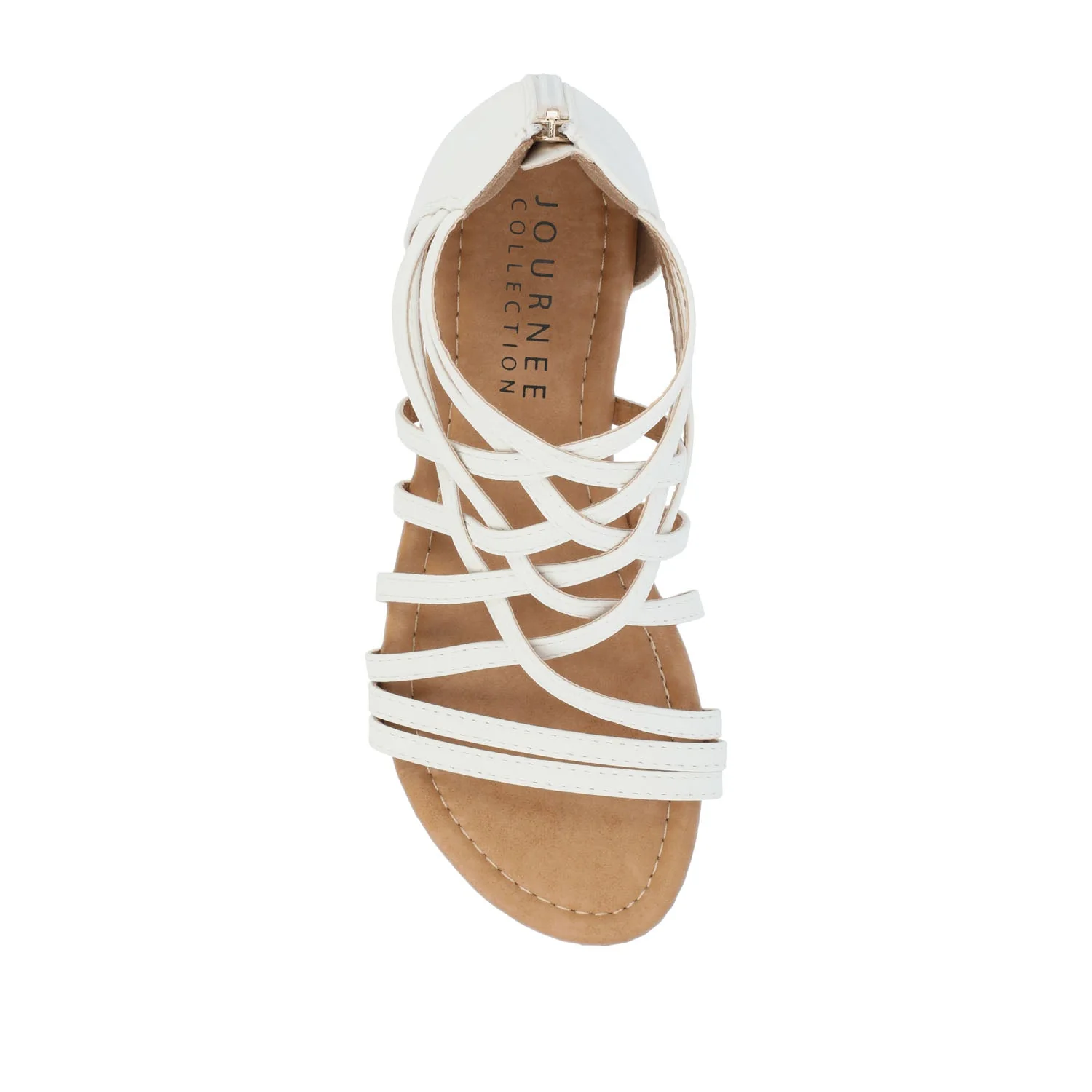 HANNI GLADIATOR SANDALS IN VEGAN LEATHER - White PU - Image 6