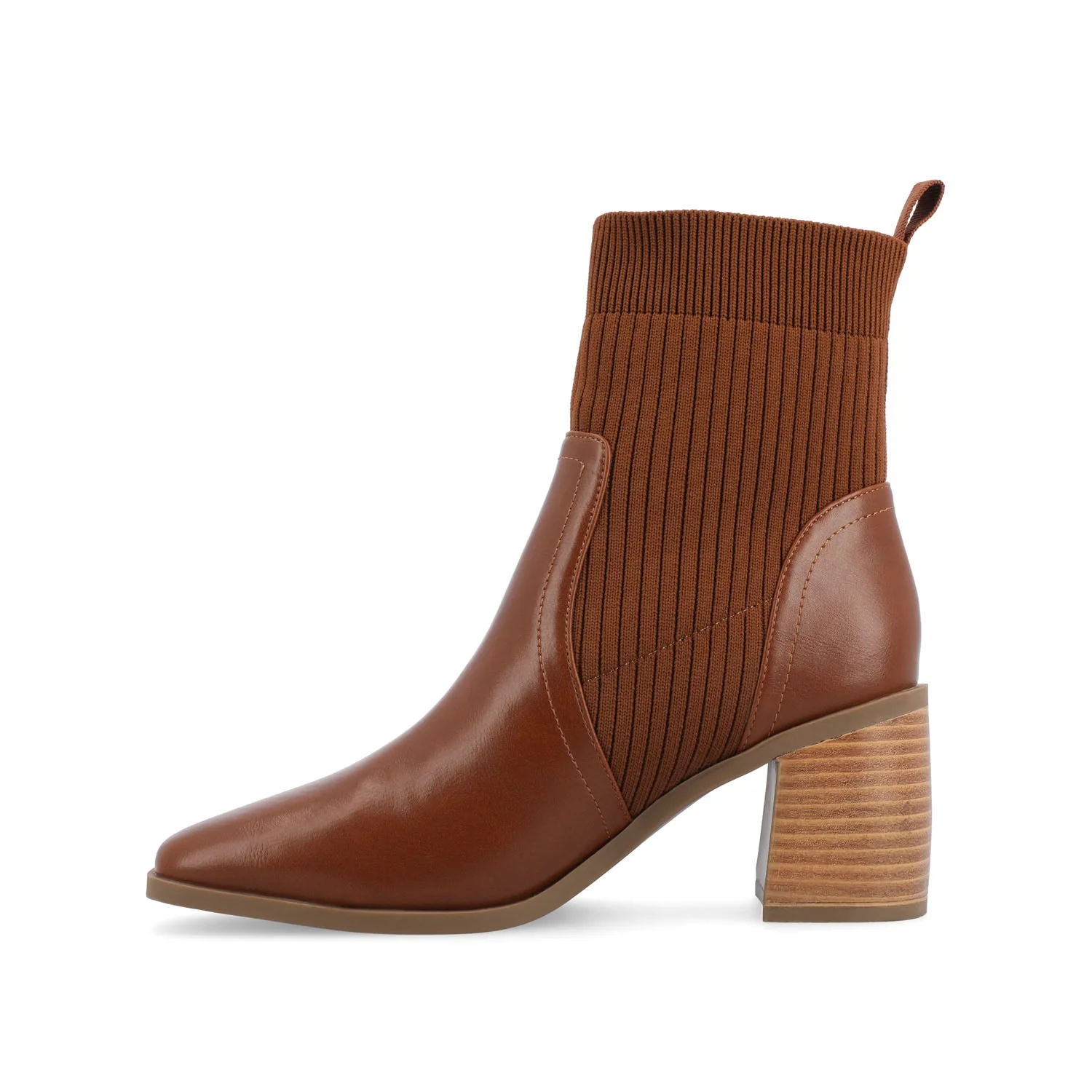 HARLOWE CHELSEA BOOTIES IN VEGAN LEATHER - Brown - Image 3