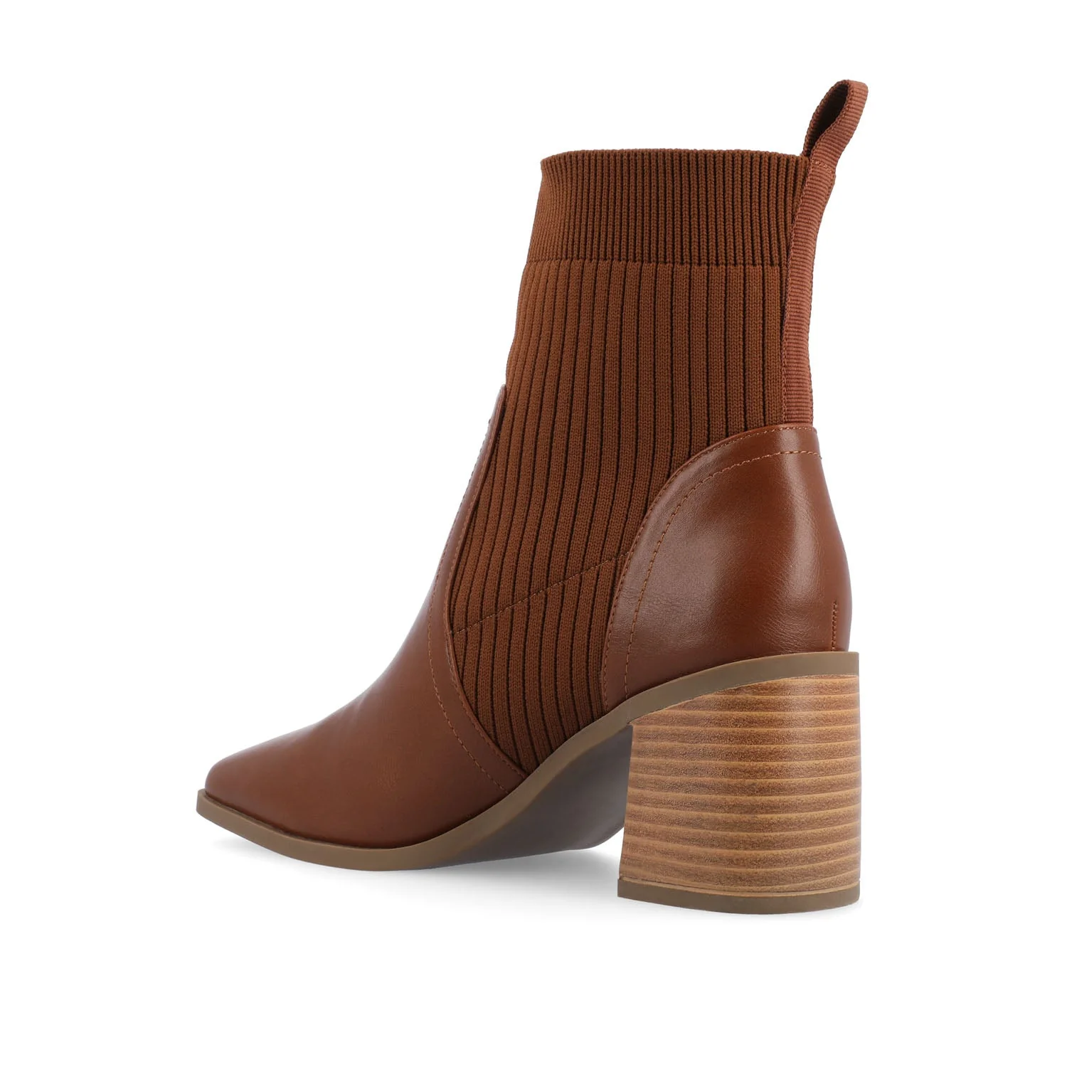 HARLOWE CHELSEA BOOTIES IN VEGAN LEATHER - Brown - Image 4