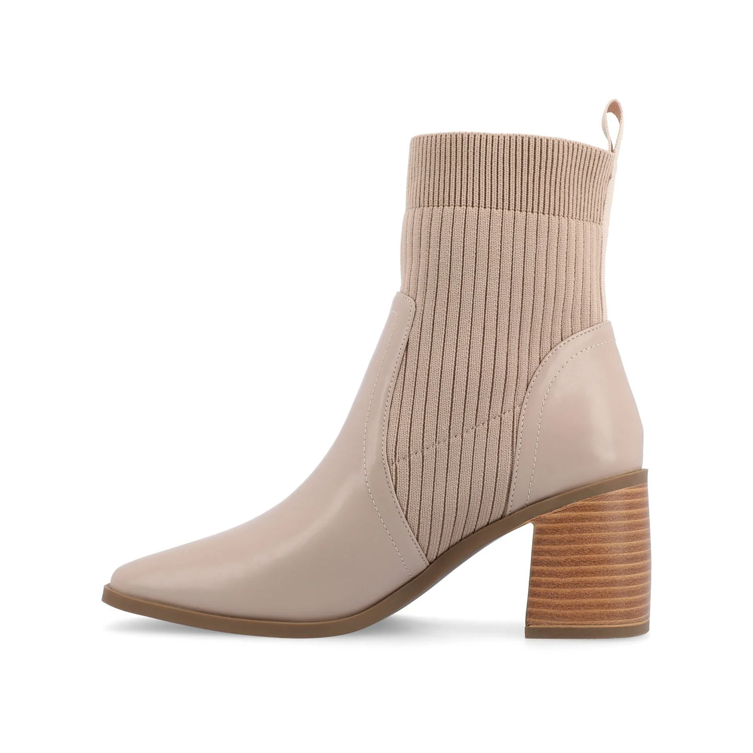 HARLOWE CHELSEA BOOTIES IN VEGAN LEATHER - Taupe - Image 3