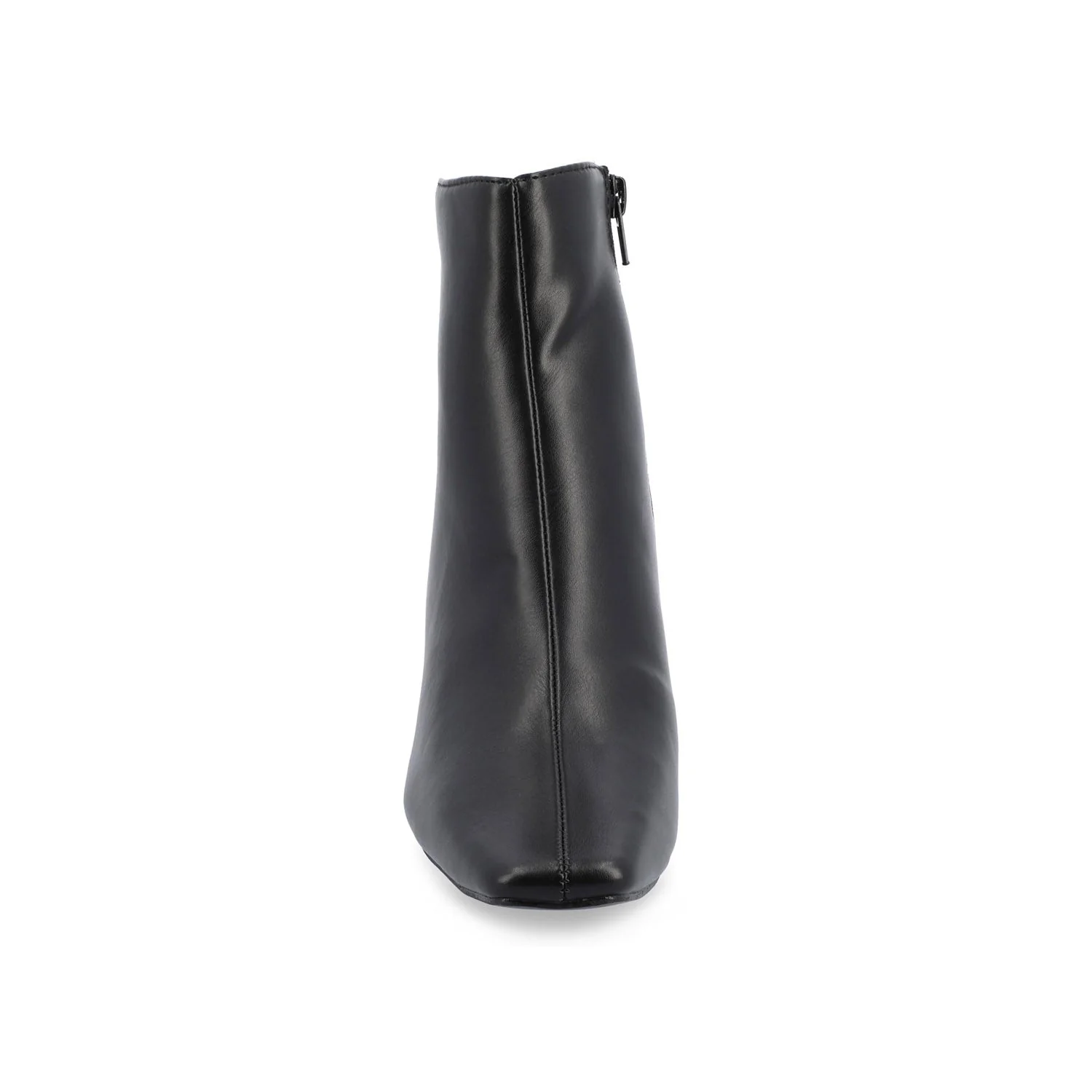 HAYLINN SQUARE TOE BOOTIES IN VEGAN LEATHER - Black - Image 5