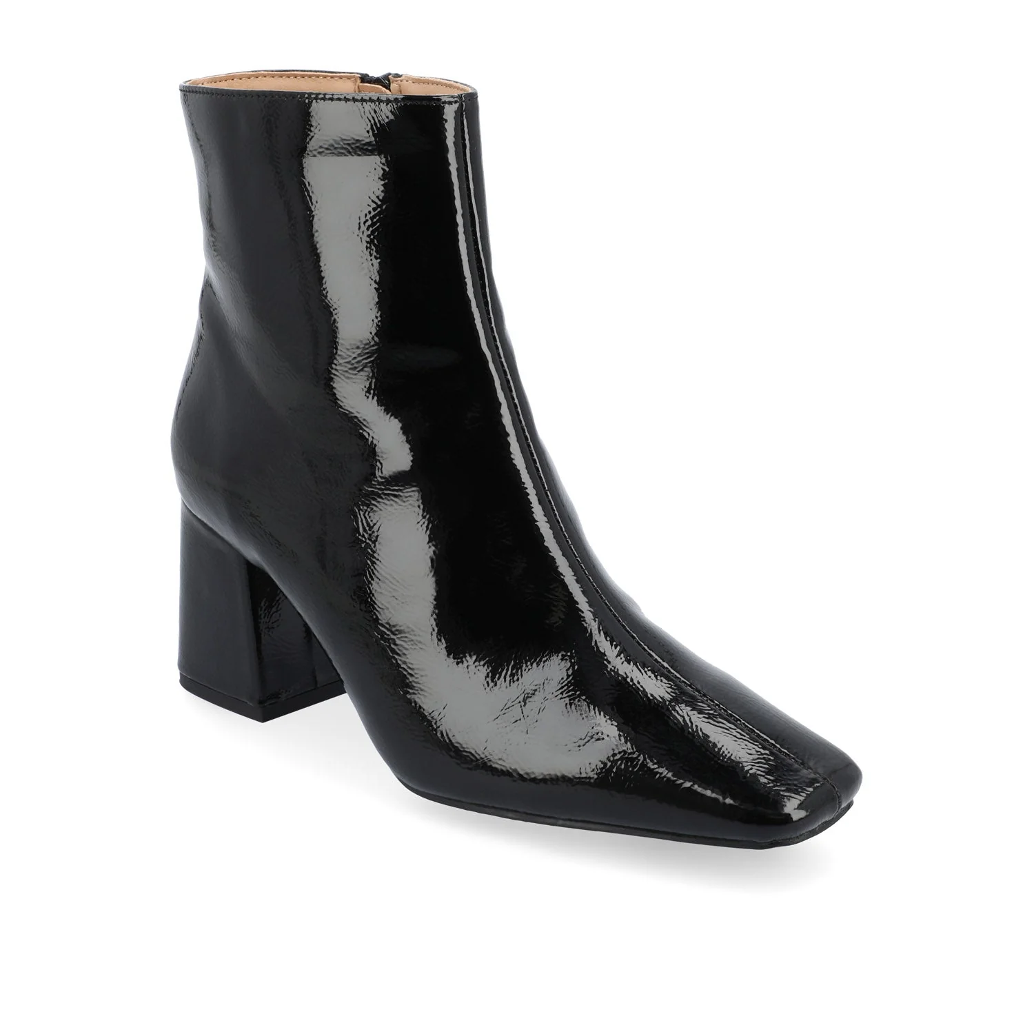 HAYLINN SQUARE TOE BOOTIES - Black Patent - Image 3