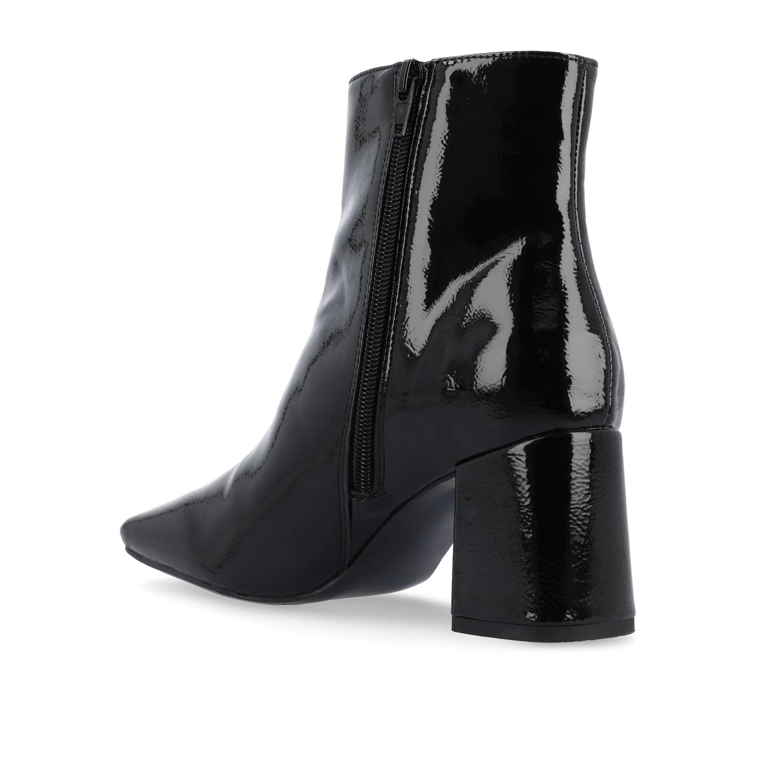 HAYLINN SQUARE TOE BOOTIES - Black Patent - Image 5