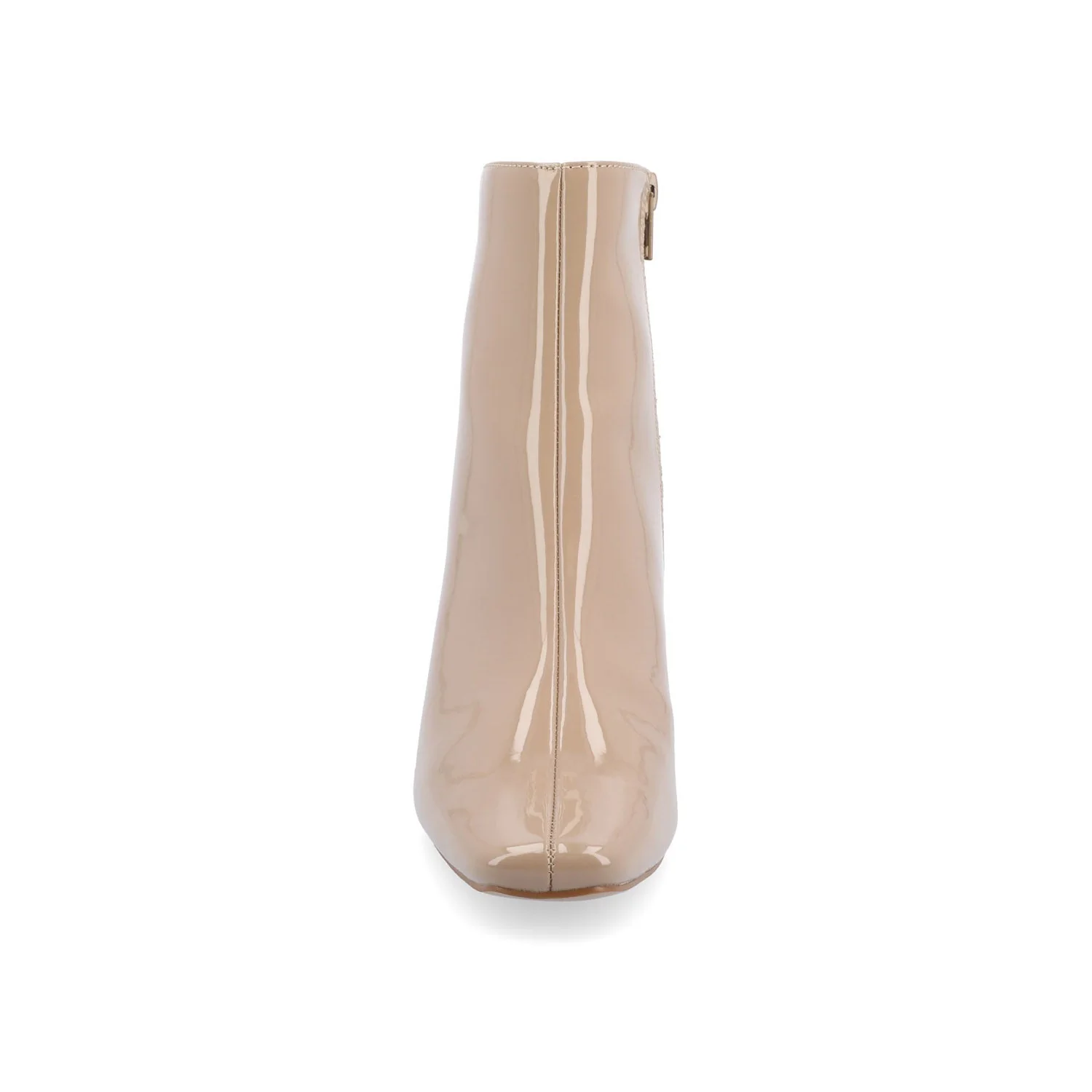 HAYLINN SQUARE TOE BOOTIES - Nude Patent - Image 6