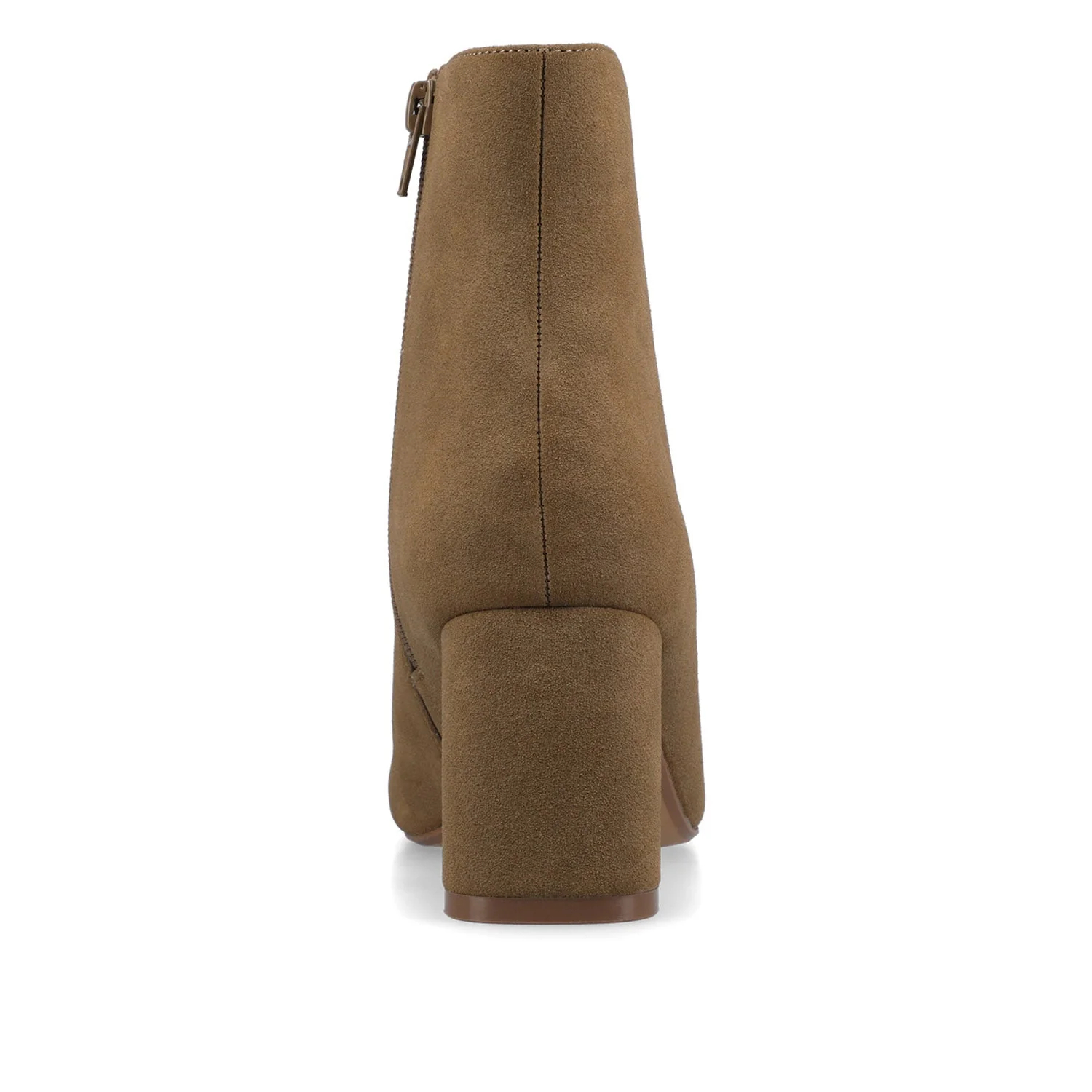 HAYLINN SQUARE TOE BOOTIES - Taupe Suede - Image 6