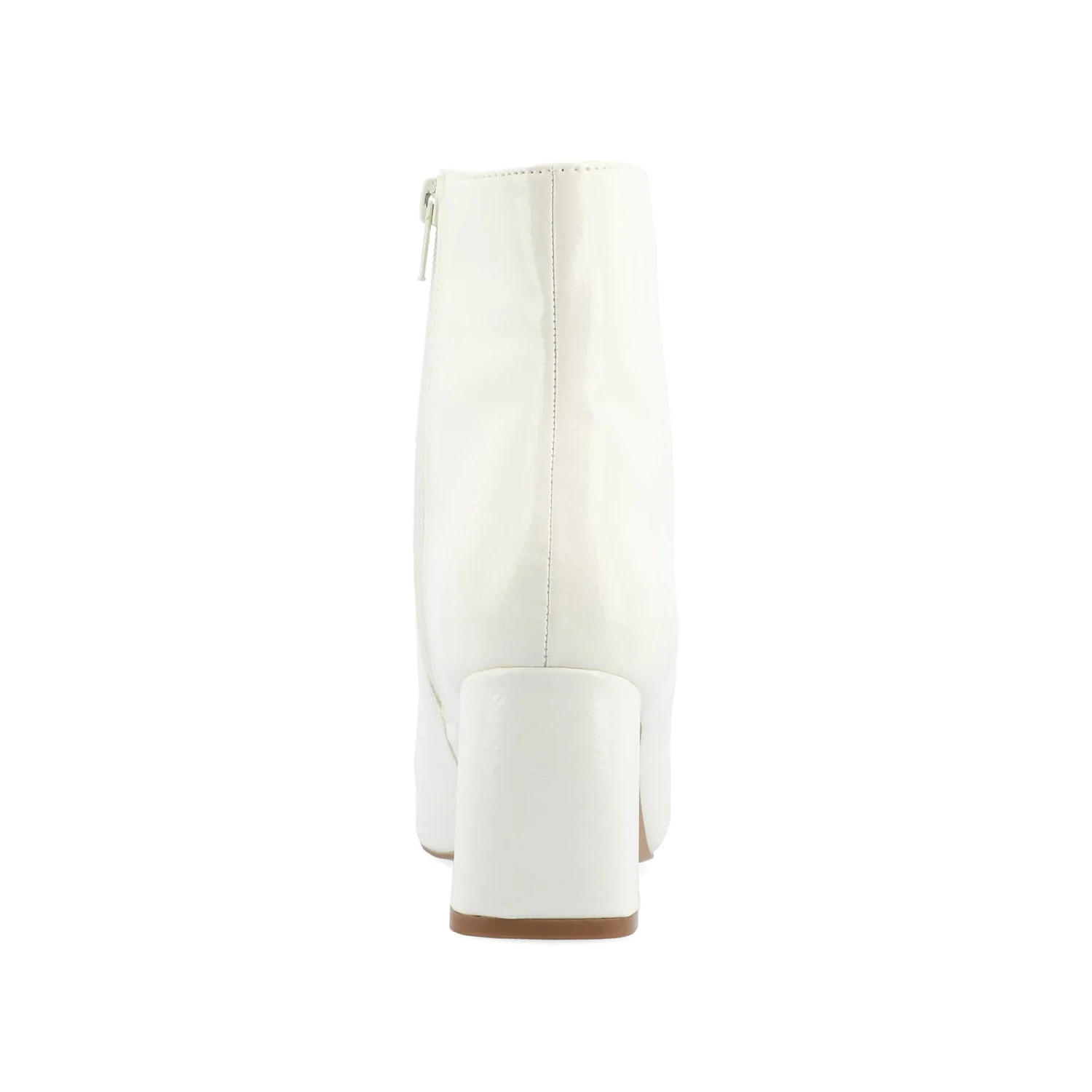 HAYLINN SQUARE TOE BOOTIES - White Patent - Image 8