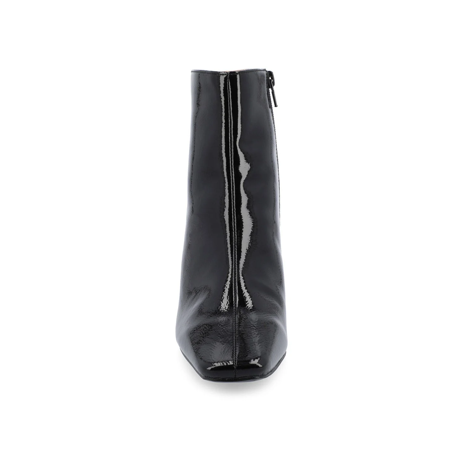HAYLINN SQUARE TOE BOOTIES IN WIDE WIDTH - Black Patent - Image 7