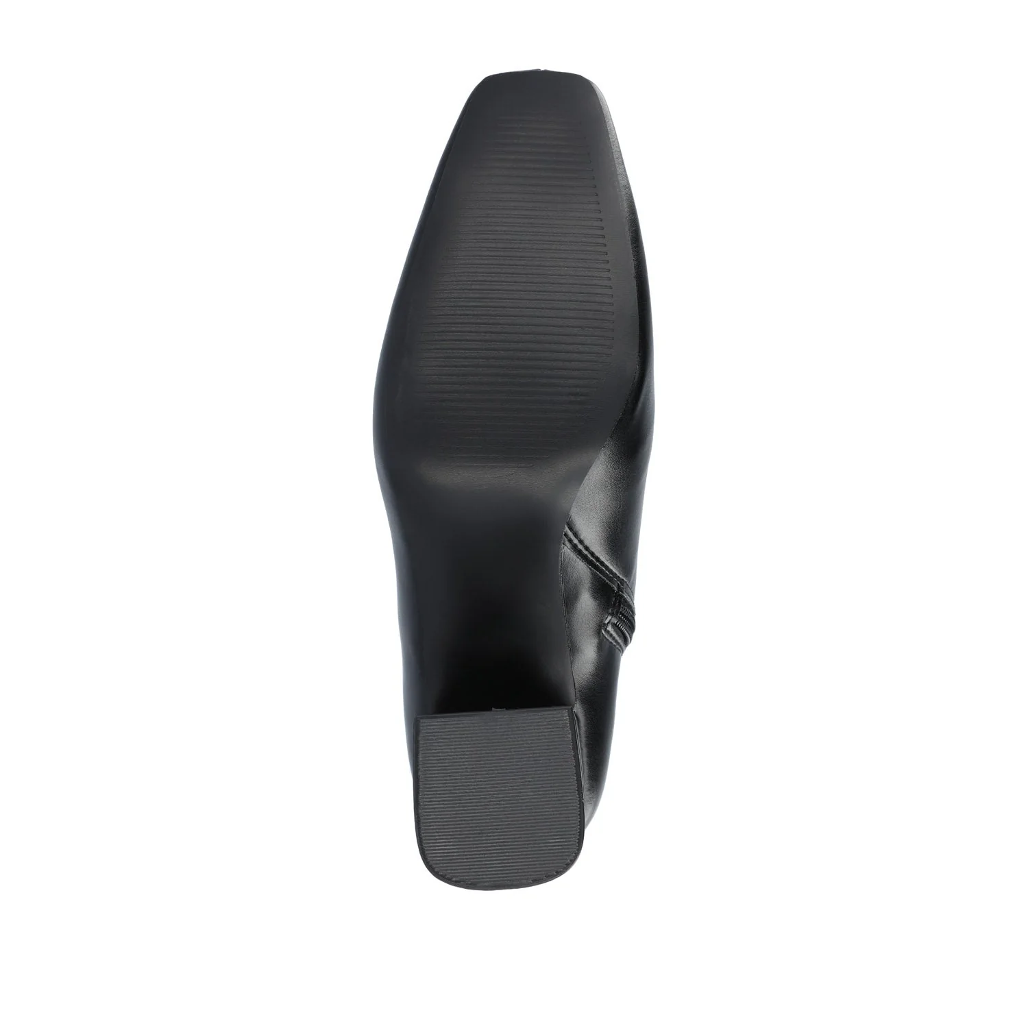 HAYLINN VEGAN LEATHER BOOTIES IN WIDE - Black - Image 8