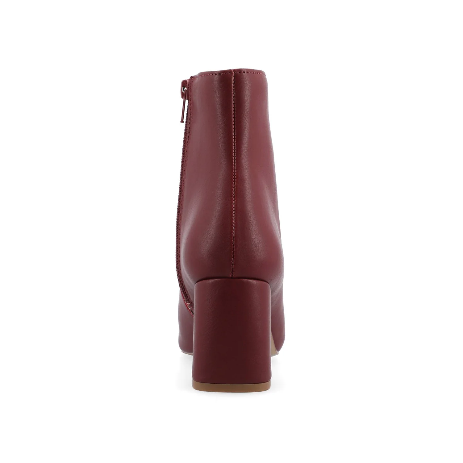 HAYLINN VEGAN LEATHER BOOTIES IN WIDE - Brick PU - Image 8