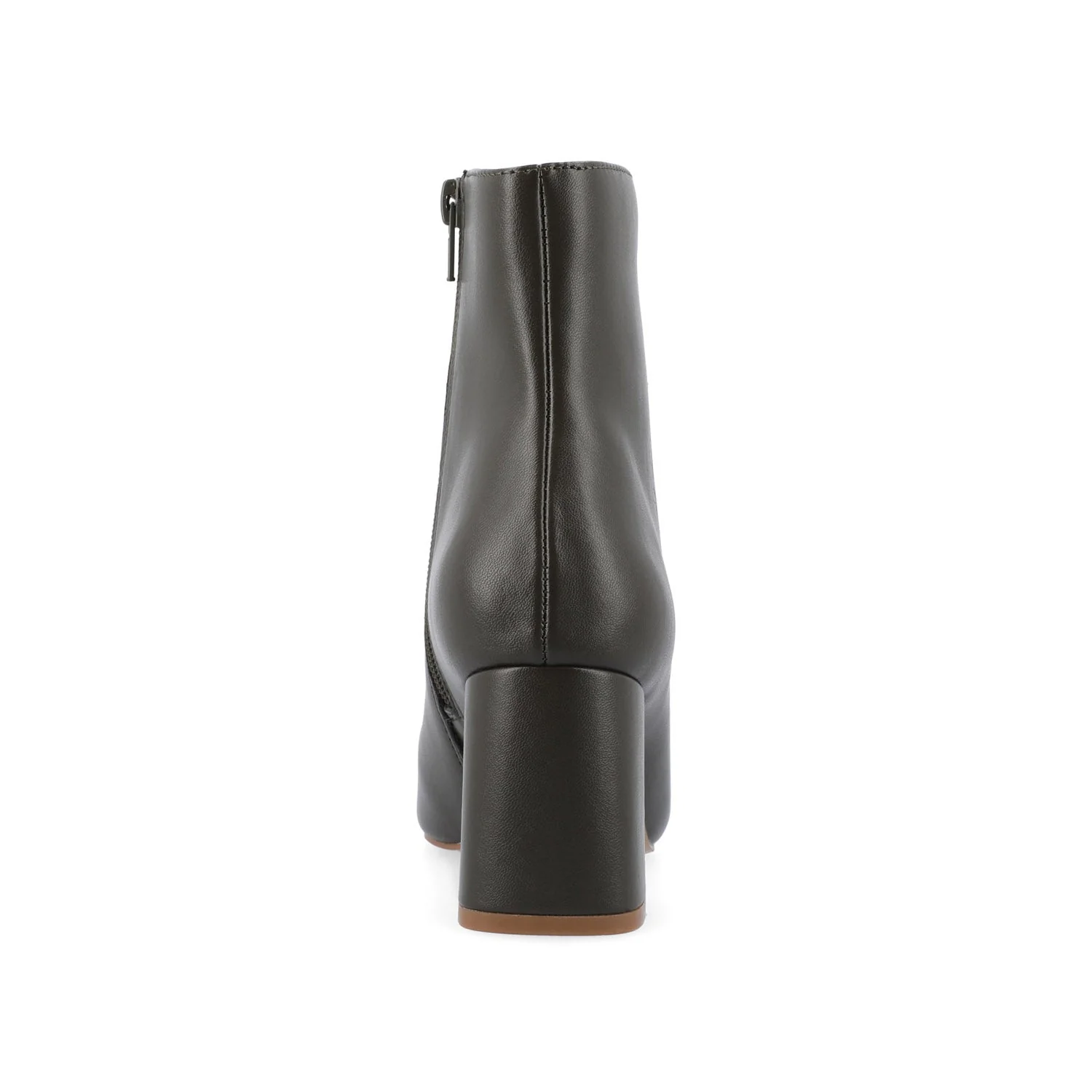 HAYLINN VEGAN LEATHER BOOTIES IN WIDE - Green PU - Image 7